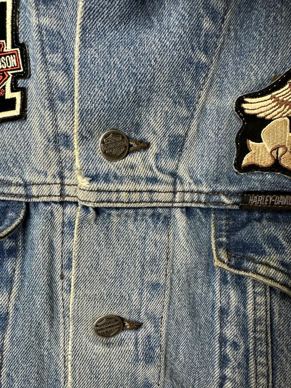 Harley Davidson × Vintage Vintage Harley Davidson denim vest Size US L / EU 52-54 / 3 - 6 Thumbnail