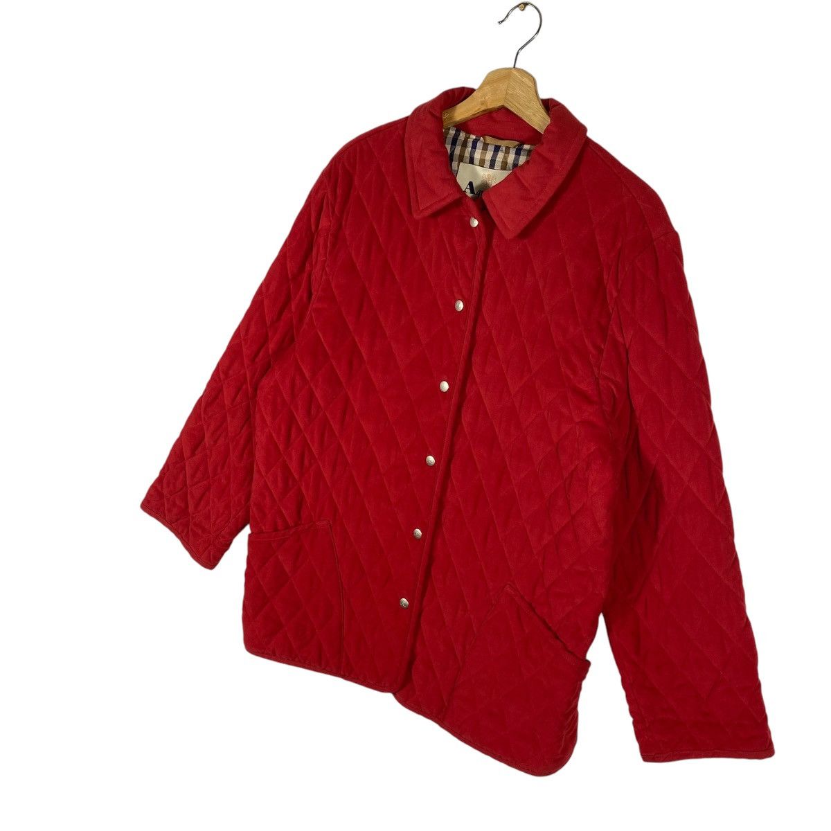 Aquascutum × Japanese Brand × Vintage Vintage Aquascutum Of London Quilted Snap Button M Size Size US M / EU 48-50 / 2 - 2 Thumbnail