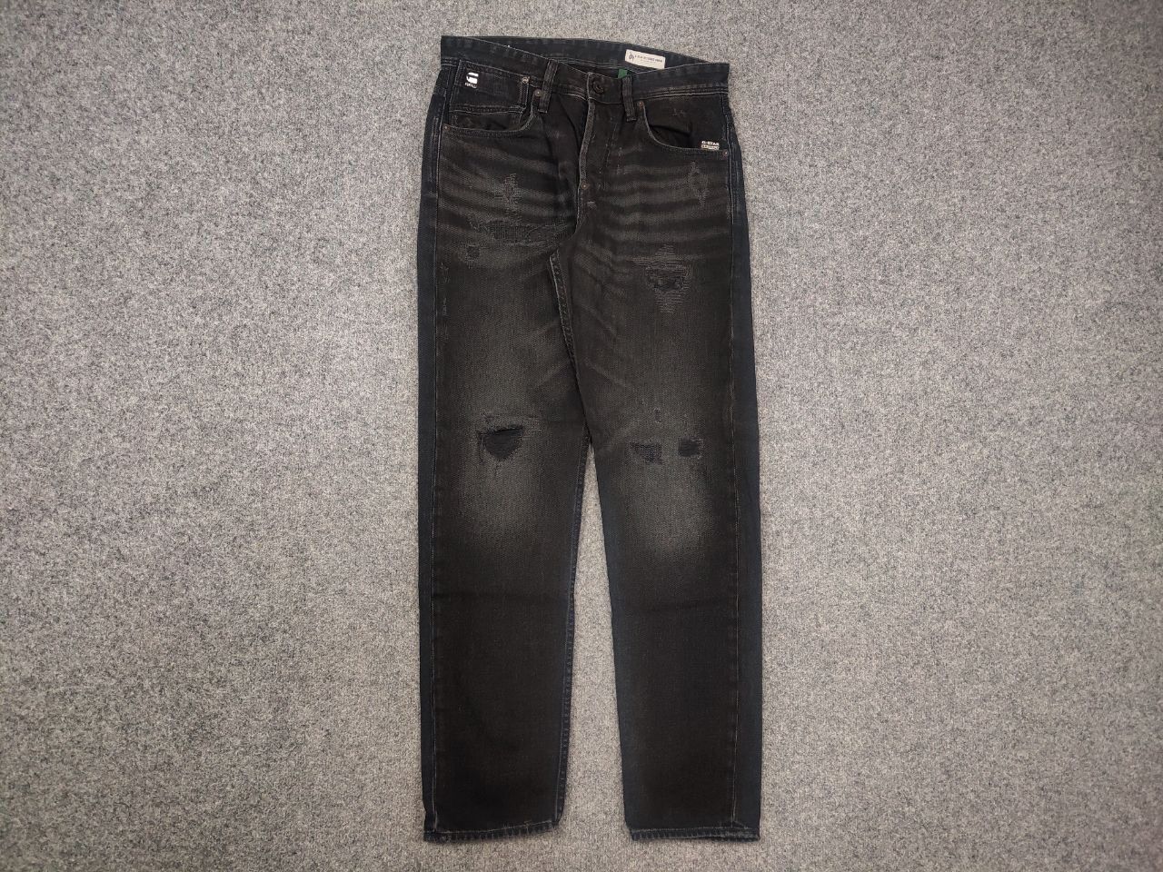 G-Star G Star Raw Alum Relaxed Straight Fit Distressed Denim Jeans Size US 31 - 3 Thumbnail
