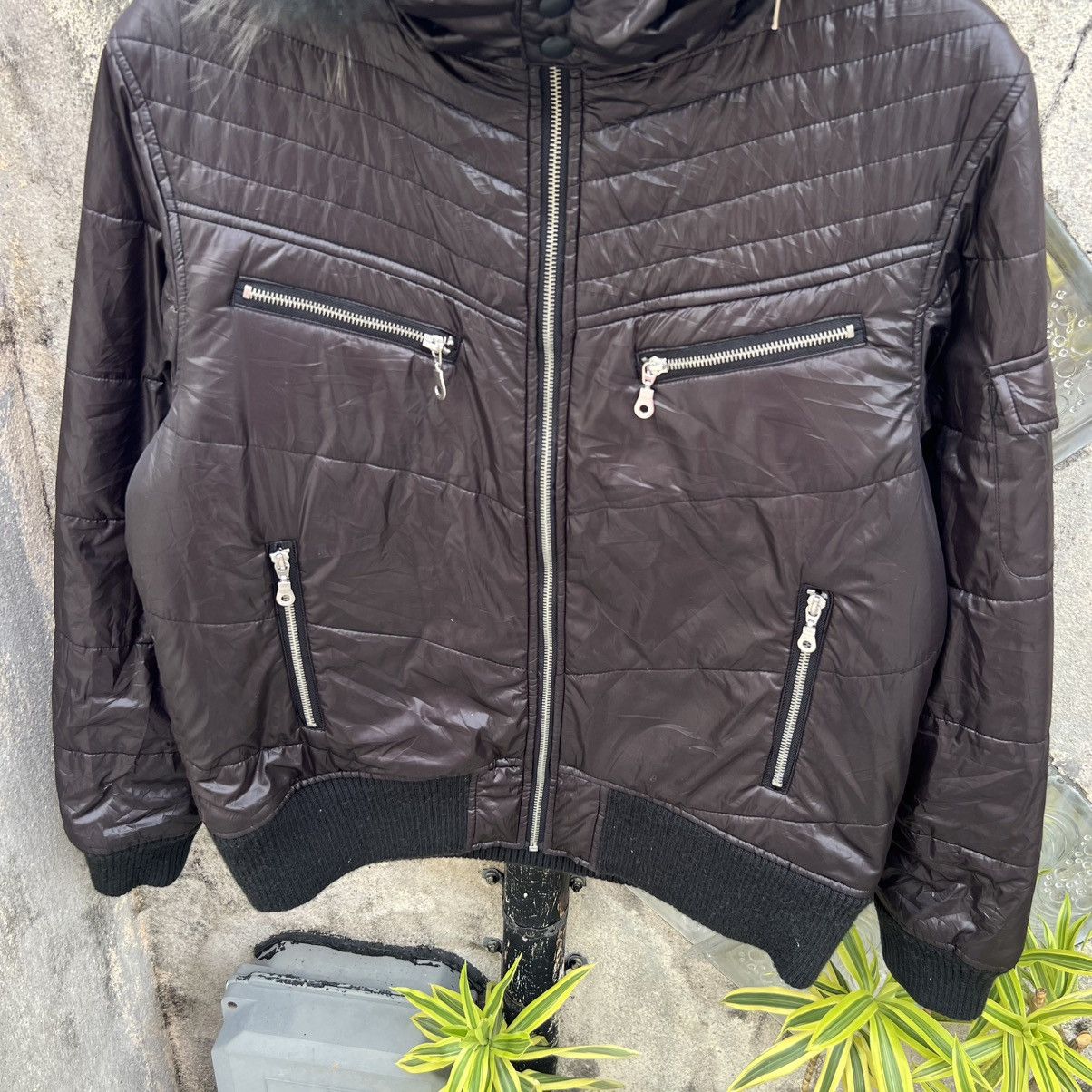 If Six Was Nine “y2k style” 2000s FUR ZIP UP MODERM BLACK JACKET Size US L / EU 52-54 / 3 - 5 Thumbnail