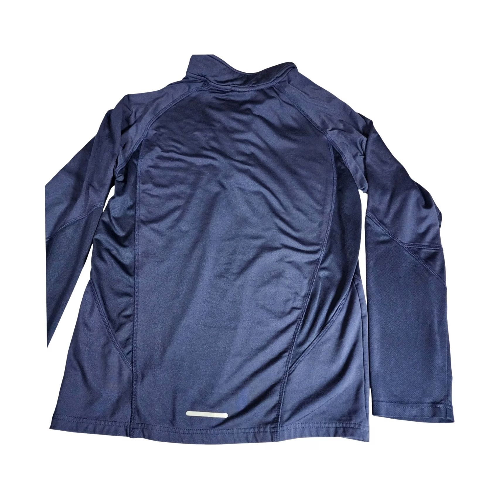 Reebok Mens Reebok Performance Pullover Shirt Medium Navy Blue Long Sleeve Quarter Zip Size US M / EU 48-50 / 2 - 7 Thumbnail
