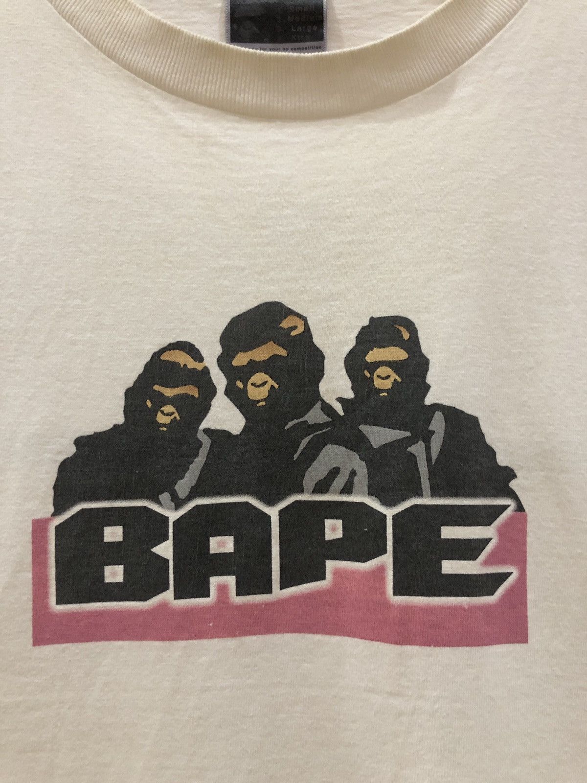 Bape RARE OG 2005 A Bathing Ape Run DMC Hip Hop Tee Size US L / EU 52-54 / 3 - 5 Thumbnail