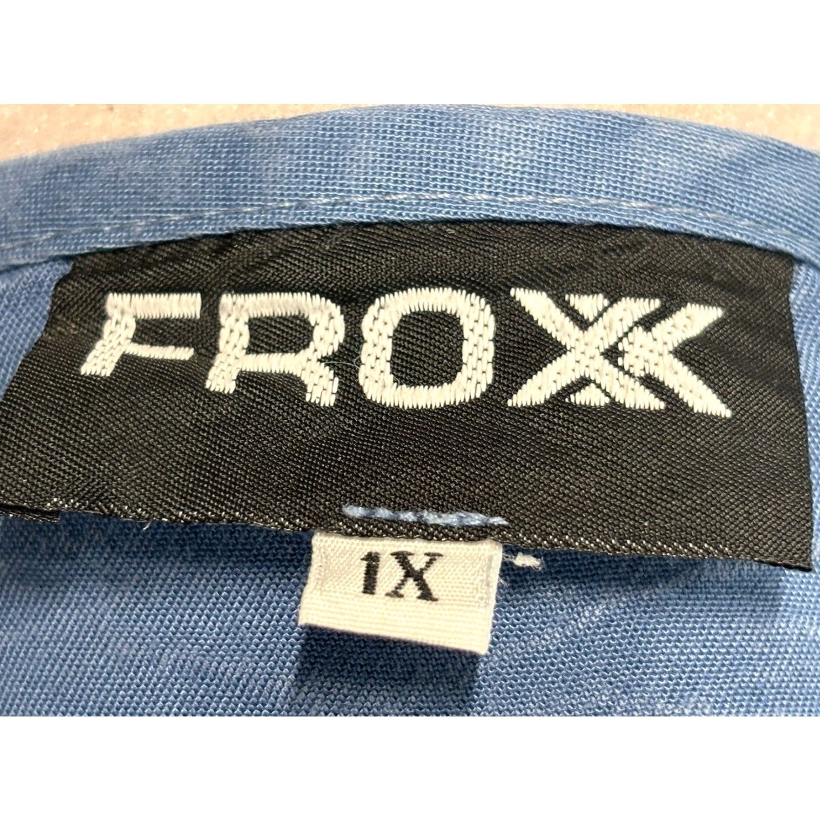 Vintage VINTAGE Froxx Tencel Maxi Dress 1X Plus Blue Long Sleeve Button Front Womens Size XL / US 12-14 / IT 48-50 - 7 Thumbnail