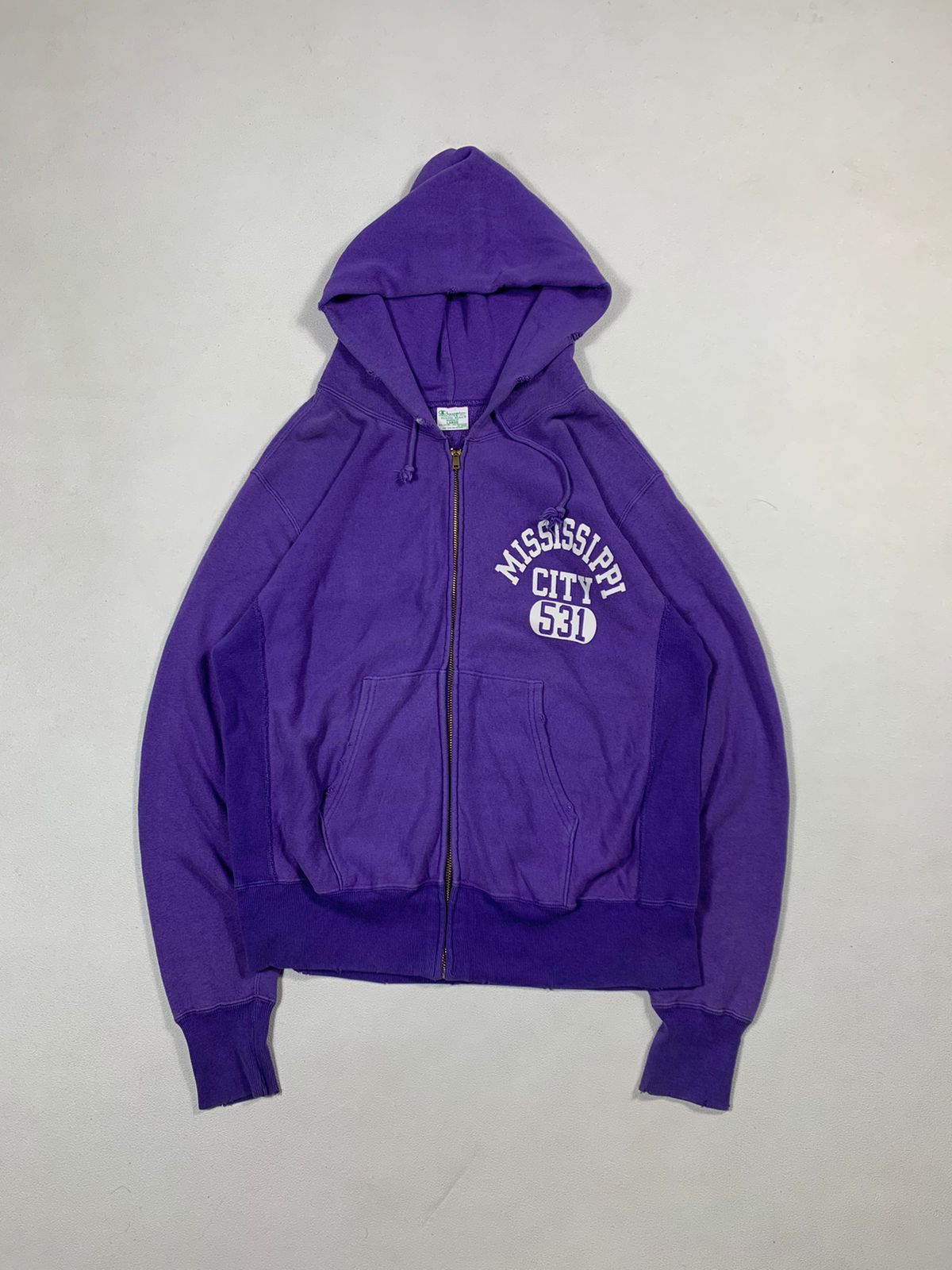 Champion × Vintage Champion Ziphoodie | Mississippi City 2000's Size US L / EU 52-54 / 3 - 1 Thumbnail
