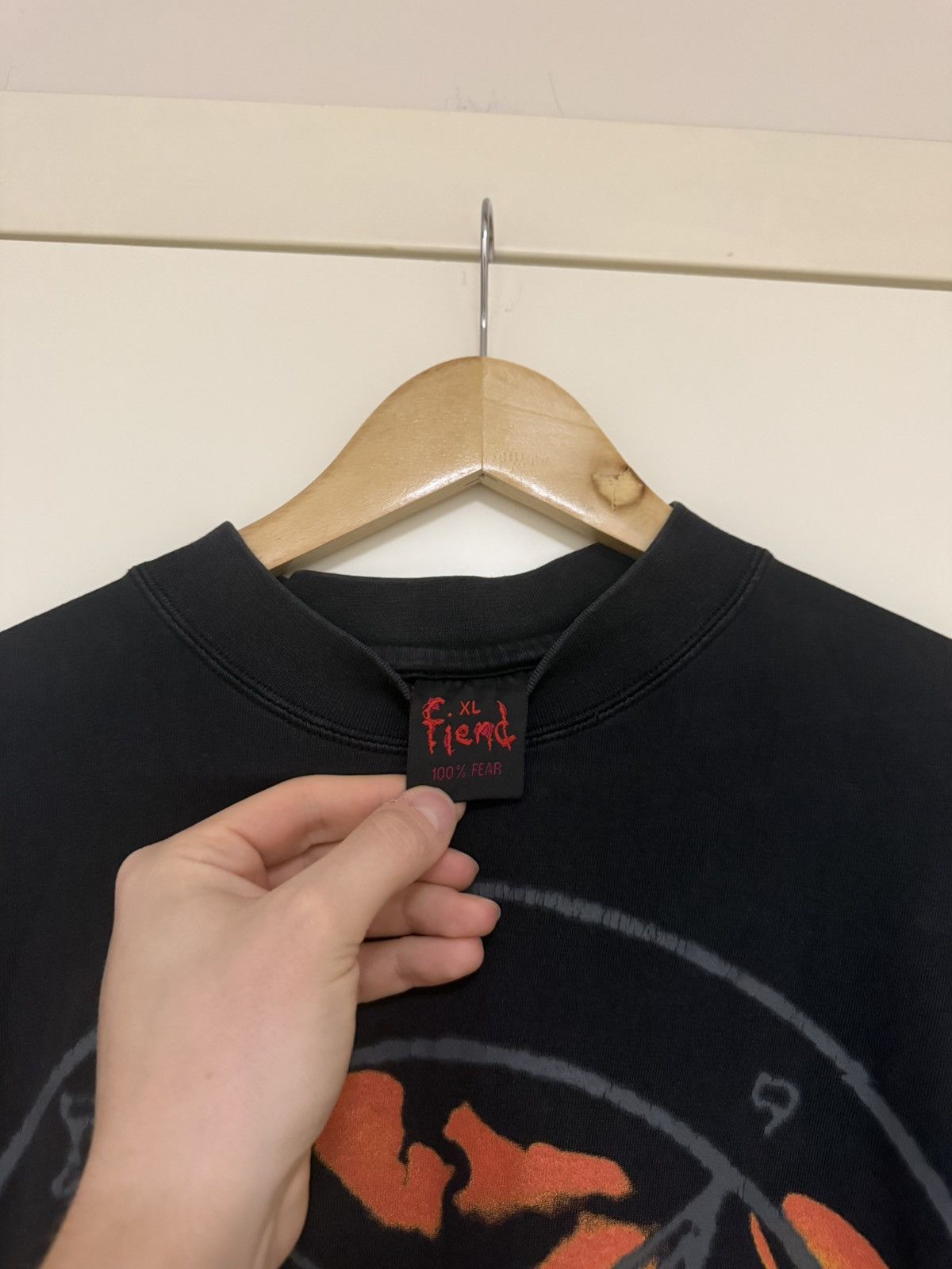 Band Tees Crescent 1998 Original Vintage longsleeve Fiend - XL Size US XL / EU 56 / 4 - 5 Thumbnail