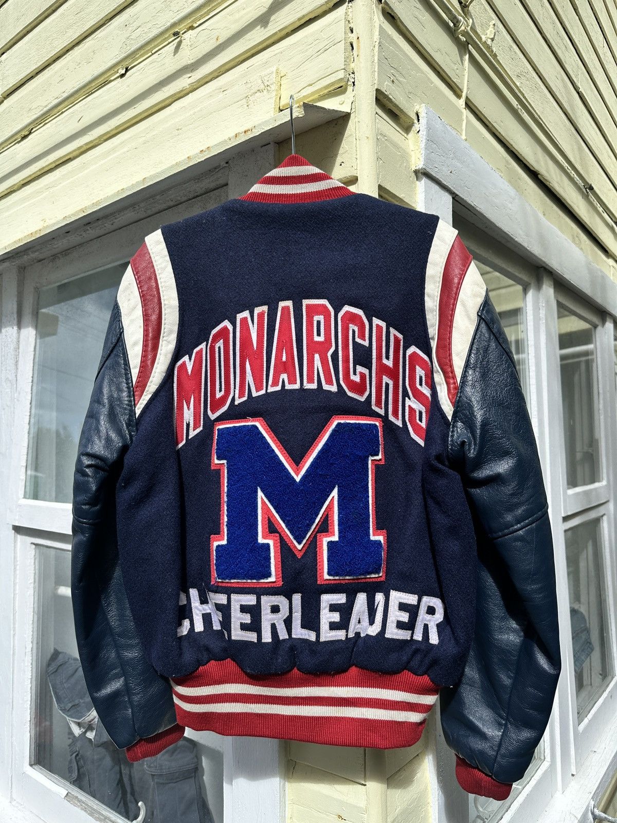 Holloway × Vintage Genuine Vintage USA “Monarchs” Cheerleader Letterman Jacket Size S / US 4 / IT 40 - 5 Thumbnail
