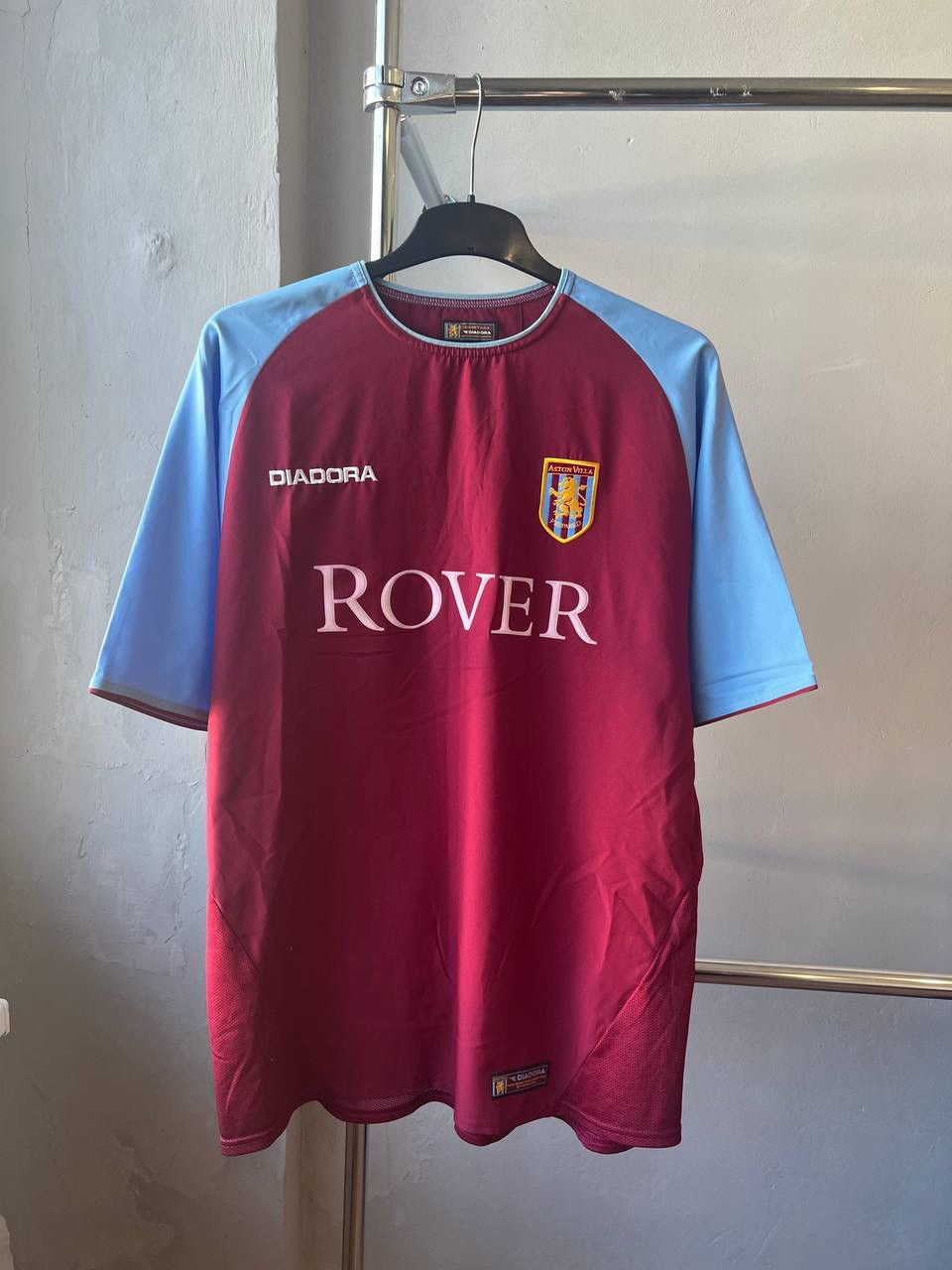 Diadora 2002/03 ASTON VILLA HOME SOCCER JERSEY FOOTBALL SHIRT SIZE L Size US L / EU 52-54 / 3 - 2 Thumbnail