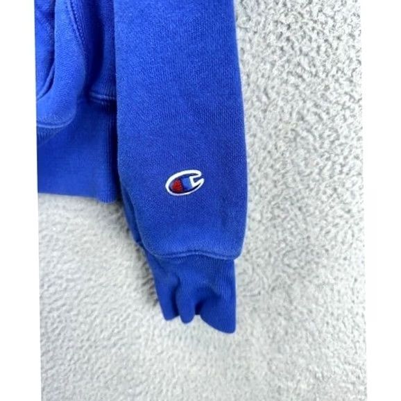 Champion Champion Reverse Weave Hoodie Mens Medium Blue Logo Sweatshirt Drawstring Pullover Size US M / EU 48-50 / 2 - 7 Thumbnail