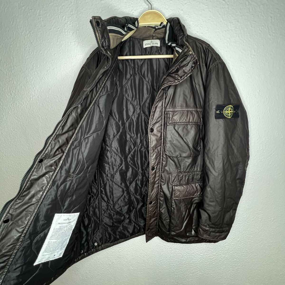 Stone Island Stone Island Vintage Mussola Gommata Jacket Brown 2012aw Size US XL / EU 56 / 4 - 7 Thumbnail
