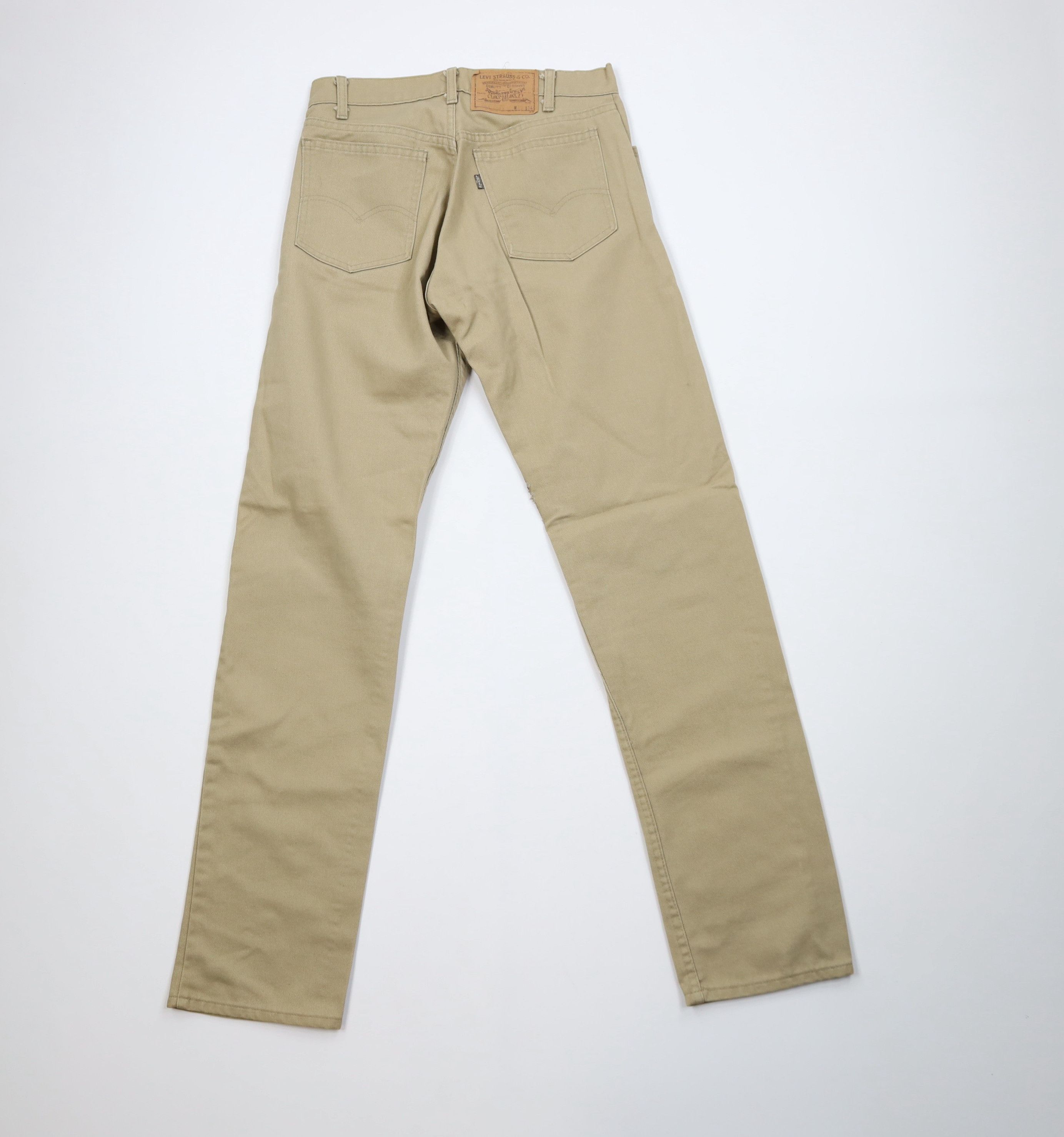 Levi's Vintage 80s Levis 505 Regular Straight Leg Jeans Beige USA Size US 30 / EU 46 - 8 Thumbnail