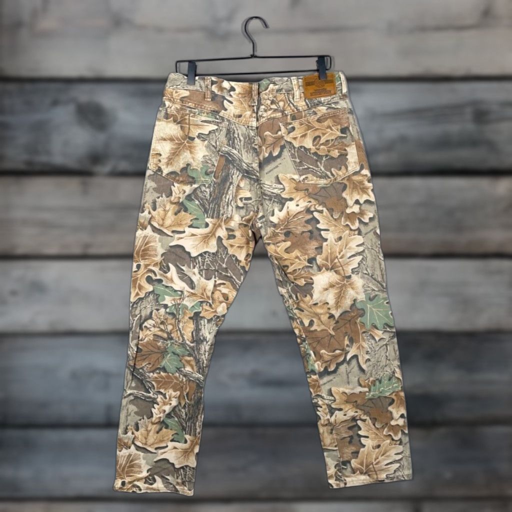 Wrangler VINTAGE 90s Wrangler Men's Jeans Camouflage Camo Straight Fit US Made 35x29 Size US 35 - 1 Thumbnail