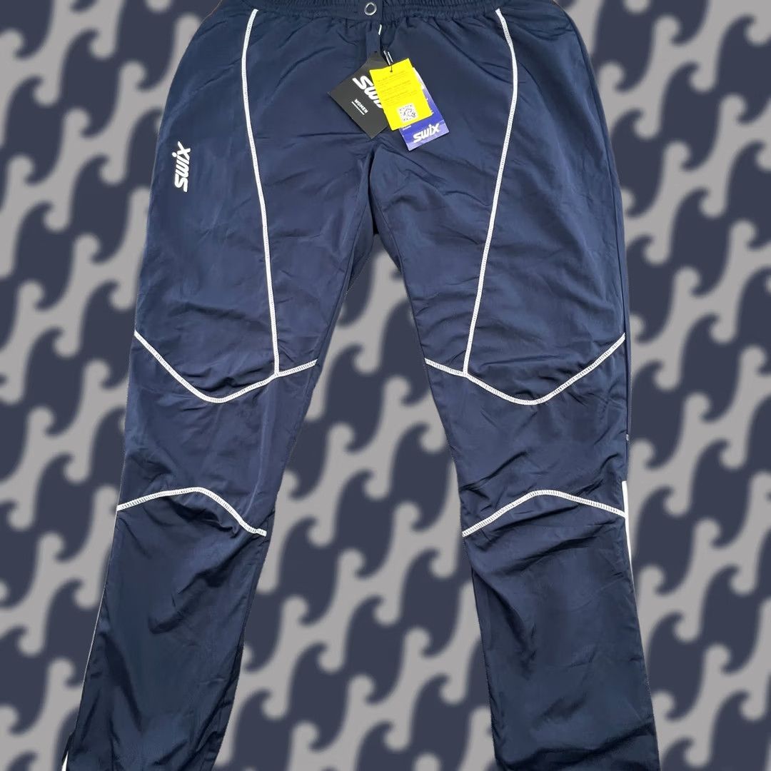 Vintage Swix Nordic X Cross Country Ski Pants Womens XL Blue Regular Softshell Lightweight Water Resistant Quick Dry Track Pants Skiing Womens XL Blue Swix Size 40" / US 18 - 1 Thumbnail