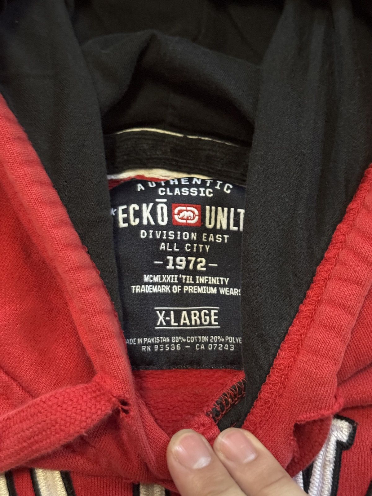 Ecko Unltd. Y2K Ecko Distressed Paint Splatter Grunge Hip Hop Hoodie Size US L / EU 52-54 / 3 - 3 Thumbnail
