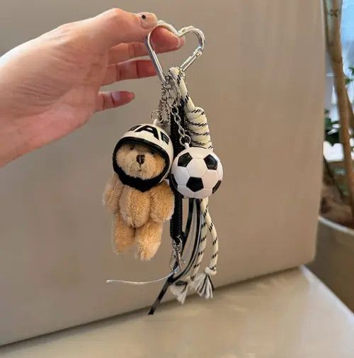 VIBE Punk Style Helmet Bear Keychain Size ONE SIZE - 4 Thumbnail