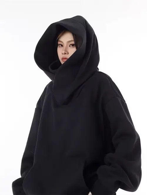 Japanese Brand Asaoka x Aoshi Autumn Solid Color Ninja Turtleneck Hoodie Size US XL / EU 56 / 4 - 4 Thumbnail