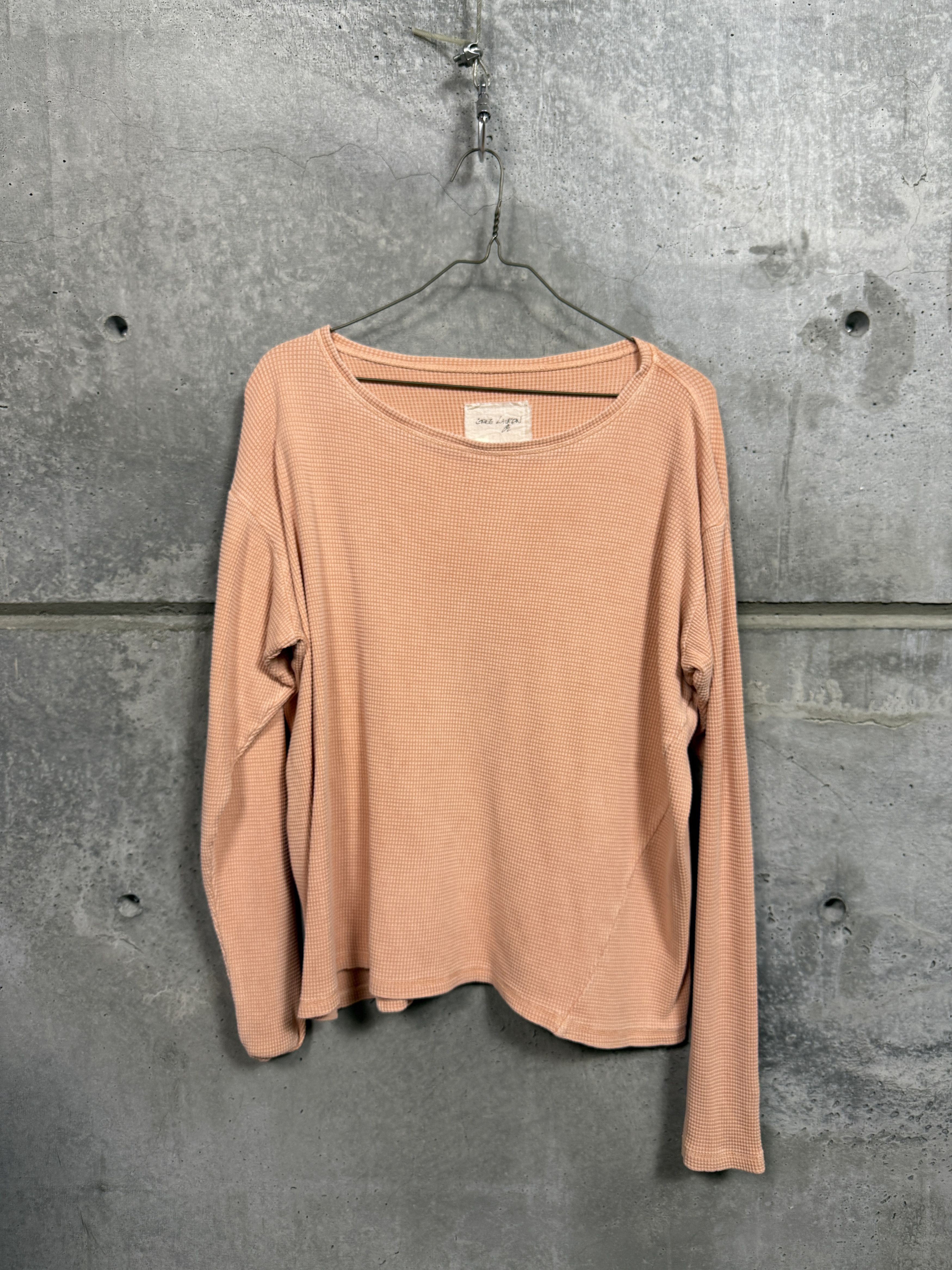 Greg Lauren Greg Lauren Coral Waffle Long Sleeve Shirt Size US S / EU 44-46 / 1 - 1 Thumbnail