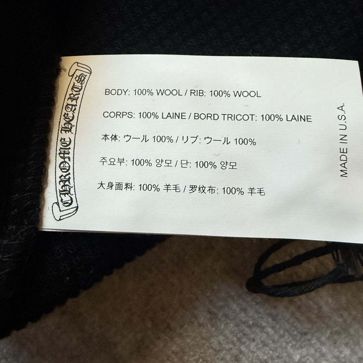 Chrome Hearts Chrome Hearts Cashmere Black T-Shirt XL Size US XL / EU 56 / 4 - 4 Thumbnail