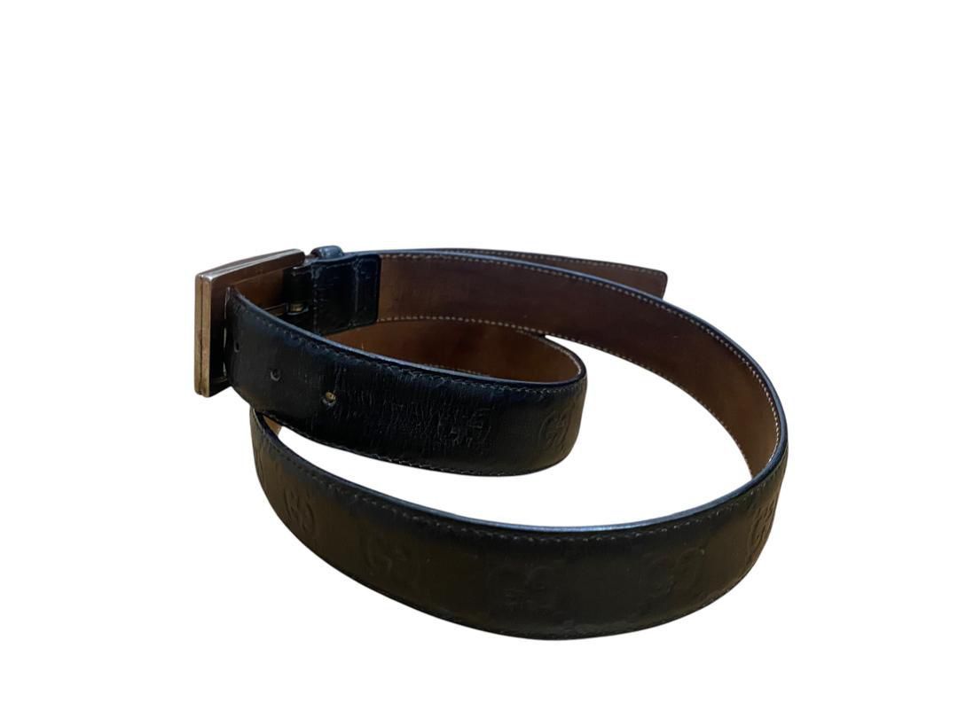 Gucci 💥Delete💥Vintage Gucci Leather Belt Size 46 - 3 Thumbnail
