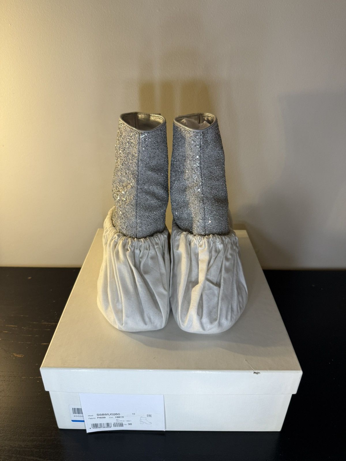 Maison Margiela Maison Margiela Tabi Glitter Sock Boots Size US 6 / IT 36 - 4 Thumbnail