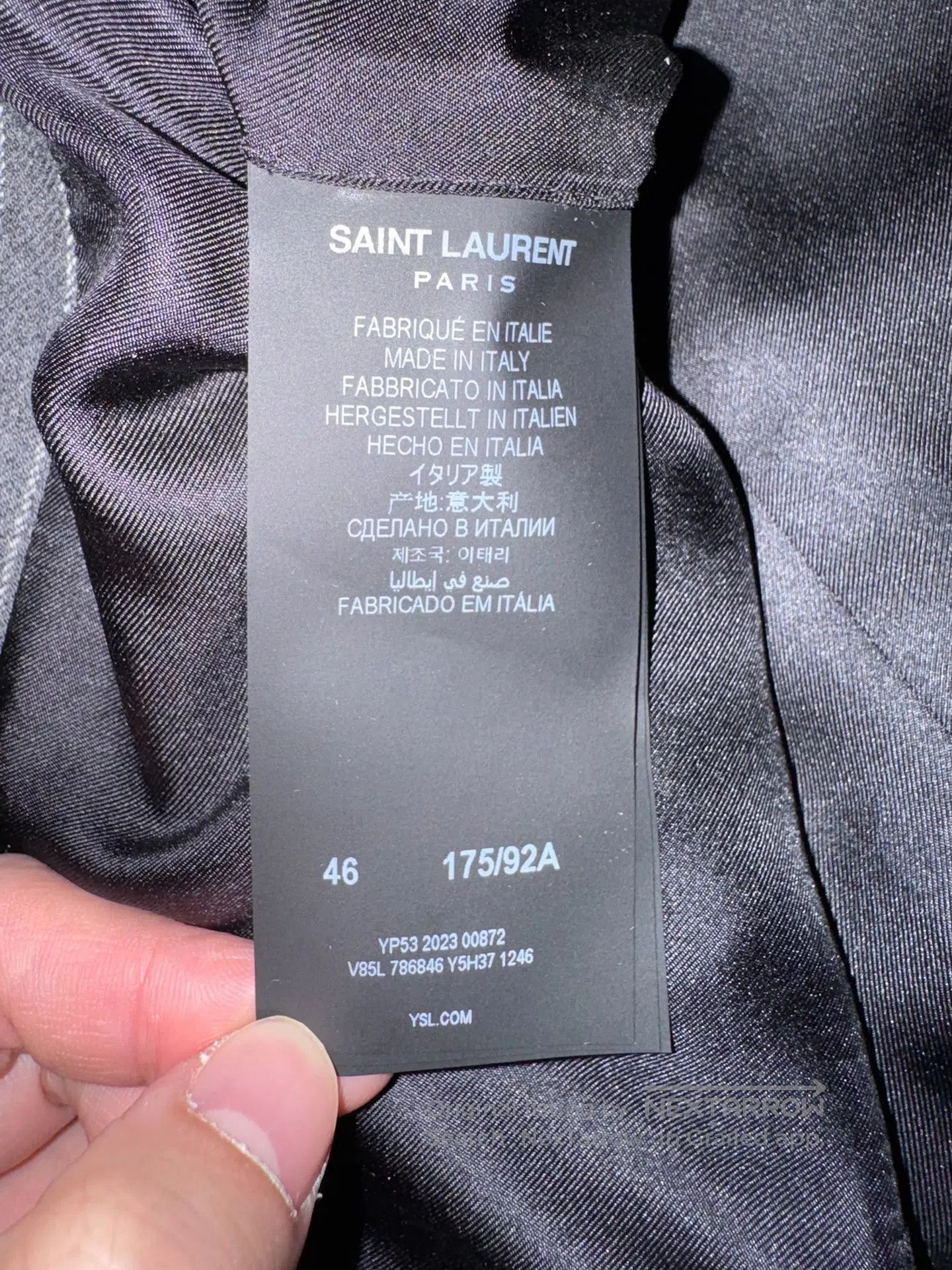 Saint Laurent Paris Saint Laurent Paris Flannel Double-breasted Men's Suit| Size US S / EU 44-46 / 1 - 5 Thumbnail
