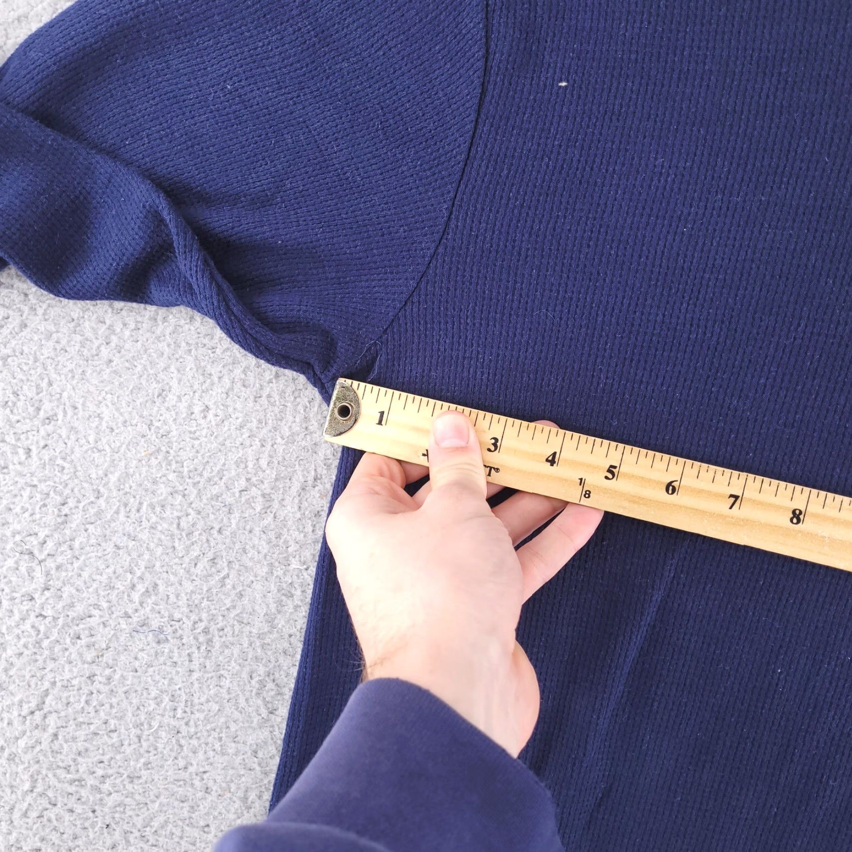 Vintage US Polo ASSN Shirt Mens Large Blue Thermal Waffle Sleep Lounge Long Sleeve Size US L / EU 52-54 / 3 - 4 Thumbnail