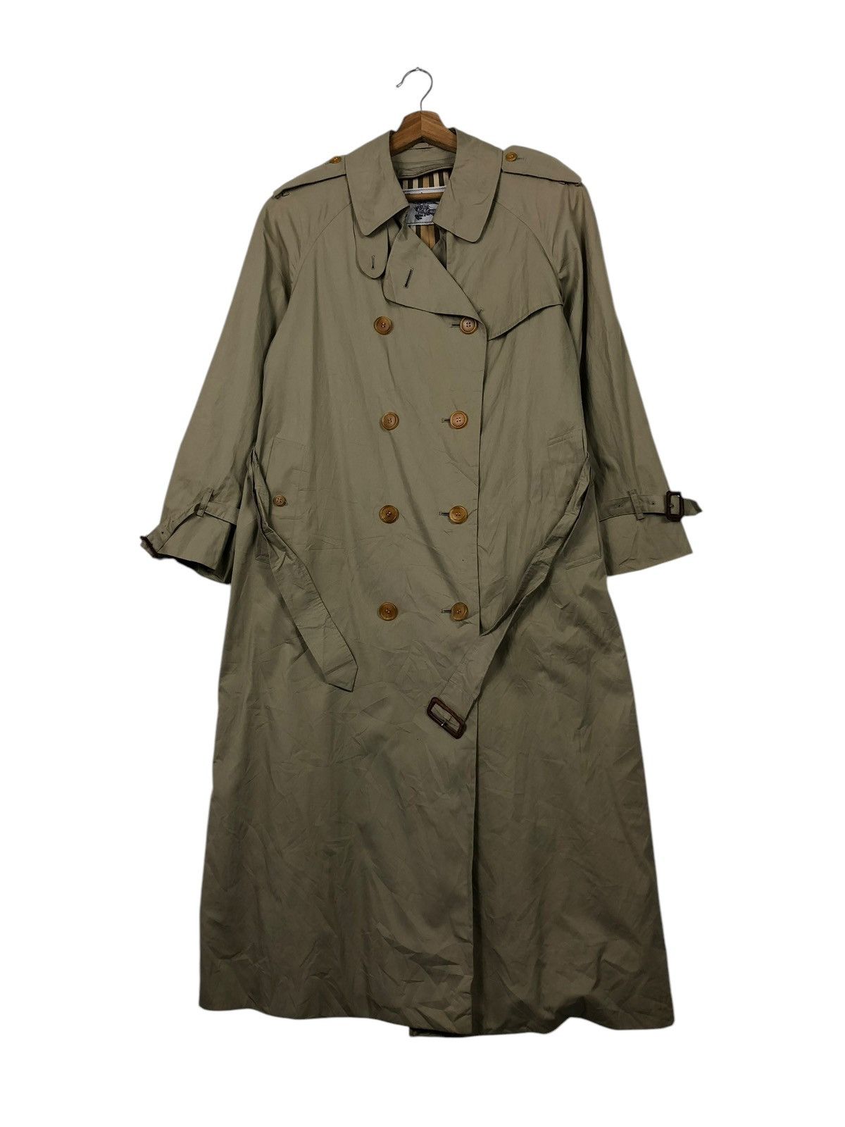 Burberry 🔥VINTAGE LONG JACKET TRENCH COAT BURBERRYS NOVA CHECK Size US M / EU 48-50 / 2 - 2 Thumbnail