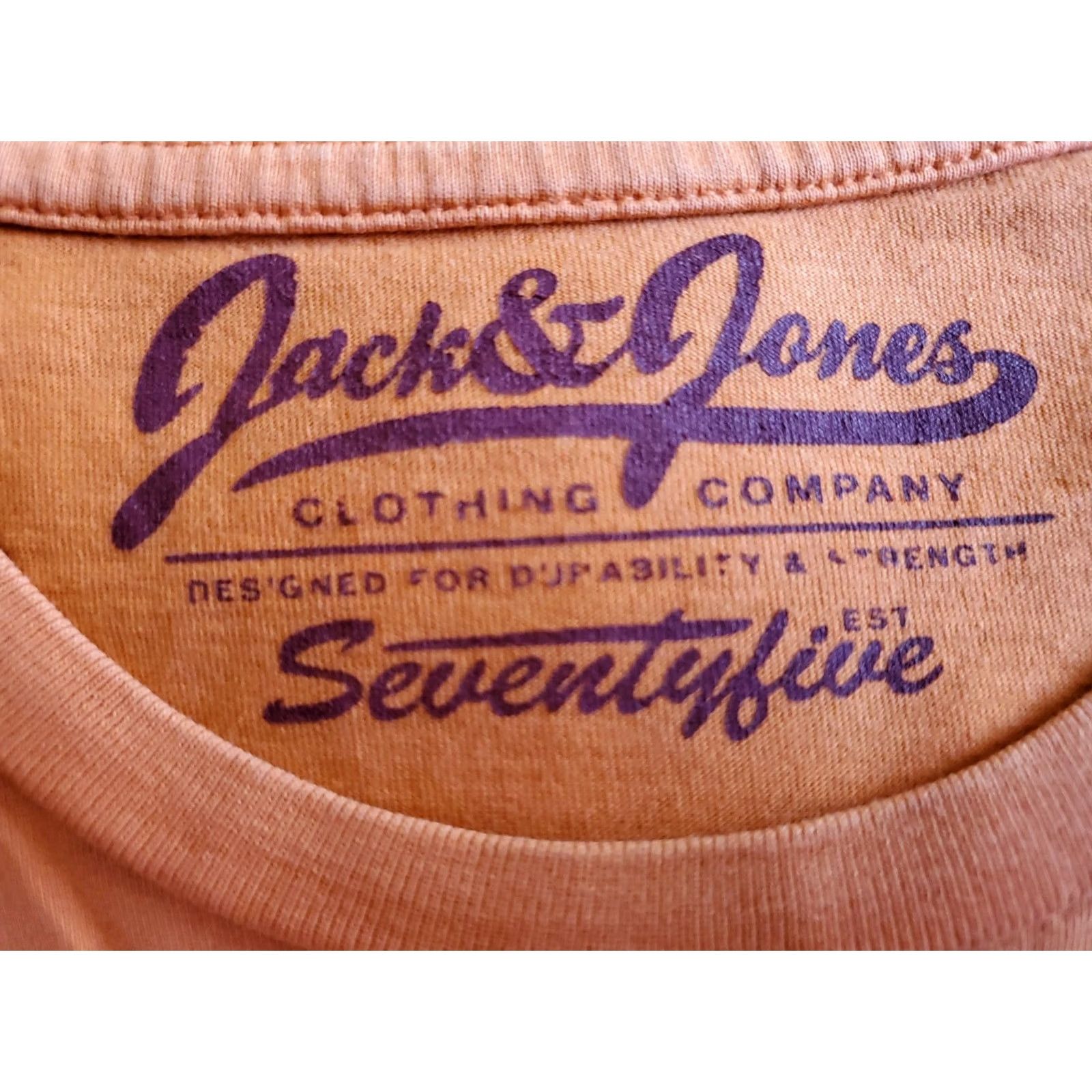 Jack & Jones JACK & JONES T-Shirt Women Crew Neck Orange Denim Cotton Blend Pop XS? No, Size S Size S / US 4 / IT 40 - 4 Thumbnail