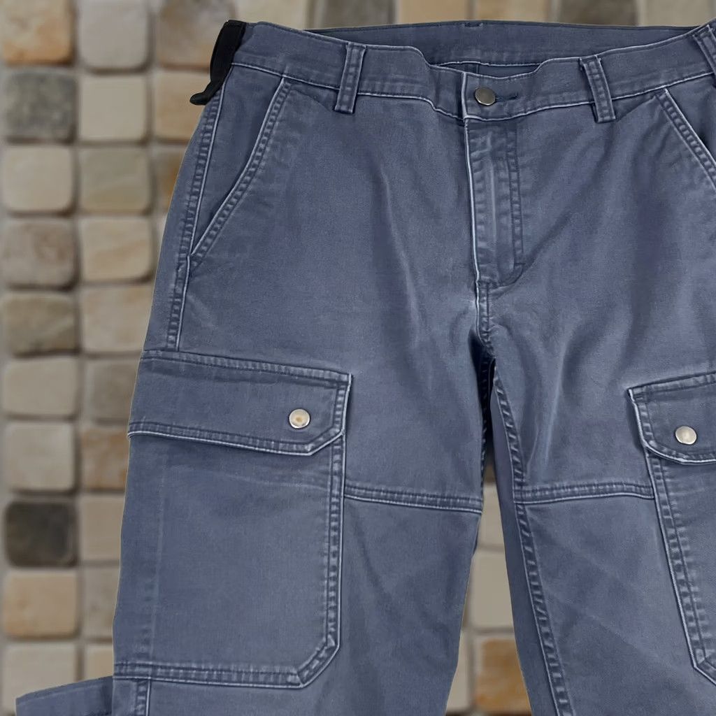 Vintage Duluth Pants Mens 32 x 30 Blue 40 Grit Canvas Cargo Straight Leg Workwear Rugged Shirt Size US 32 / EU 48 - 1 Thumbnail