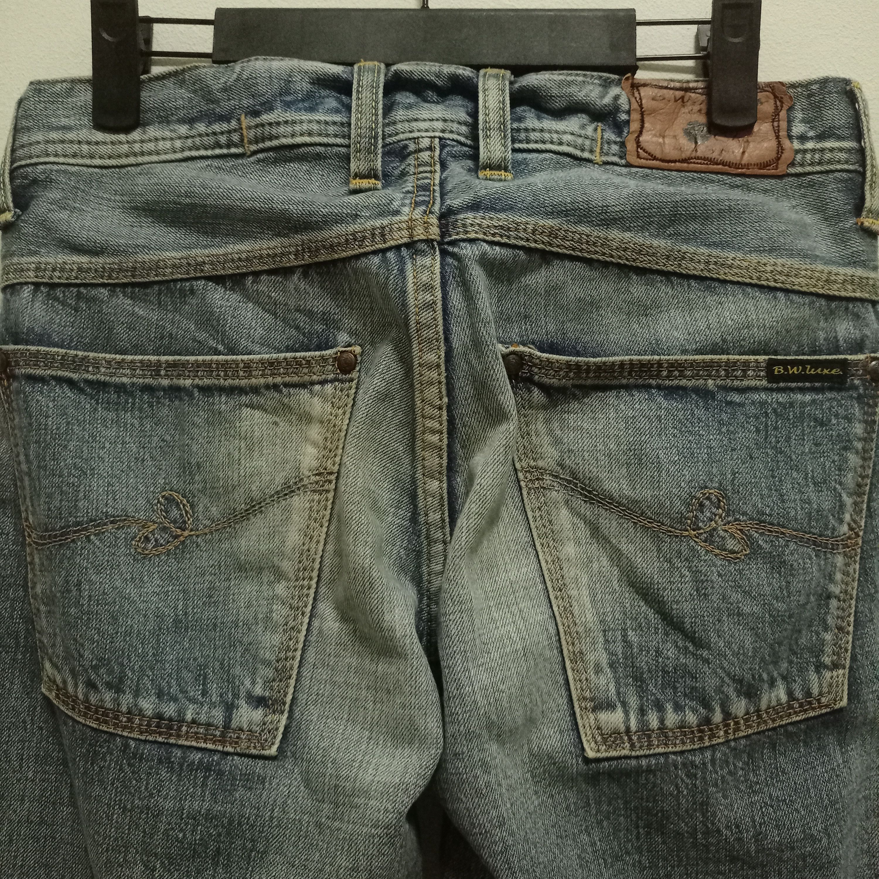 Japanese Brand Vintage Japanese BLUE WAY Distressed Flare Jeans Size US 30 / EU 46 - 6 Thumbnail