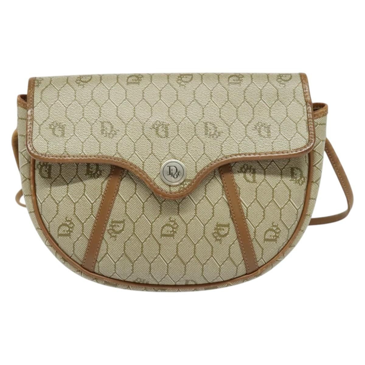 Dior DIOR Honeycomb Canvas Shoulder Bag Pvc Beige Gold Size ONE SIZE - 2 Thumbnail