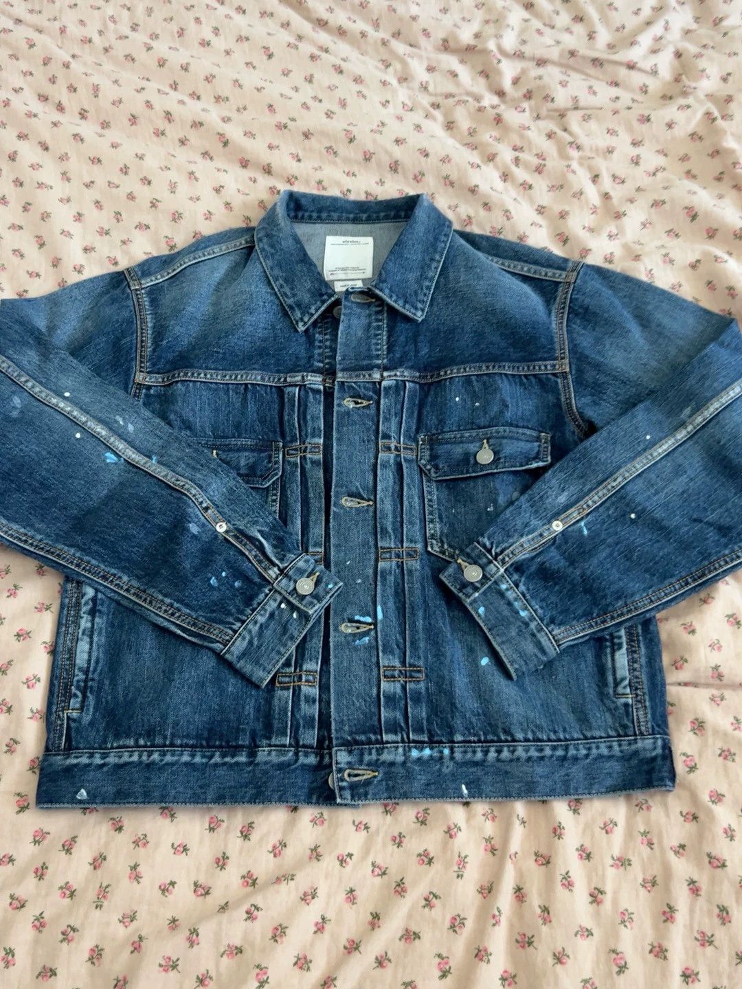 Visvim VISVIM 101 DMGD-1010 Splash Ink destruction washed denim jacket jacket 23AW Size US XL / EU 56 / 4 - 1 Thumbnail