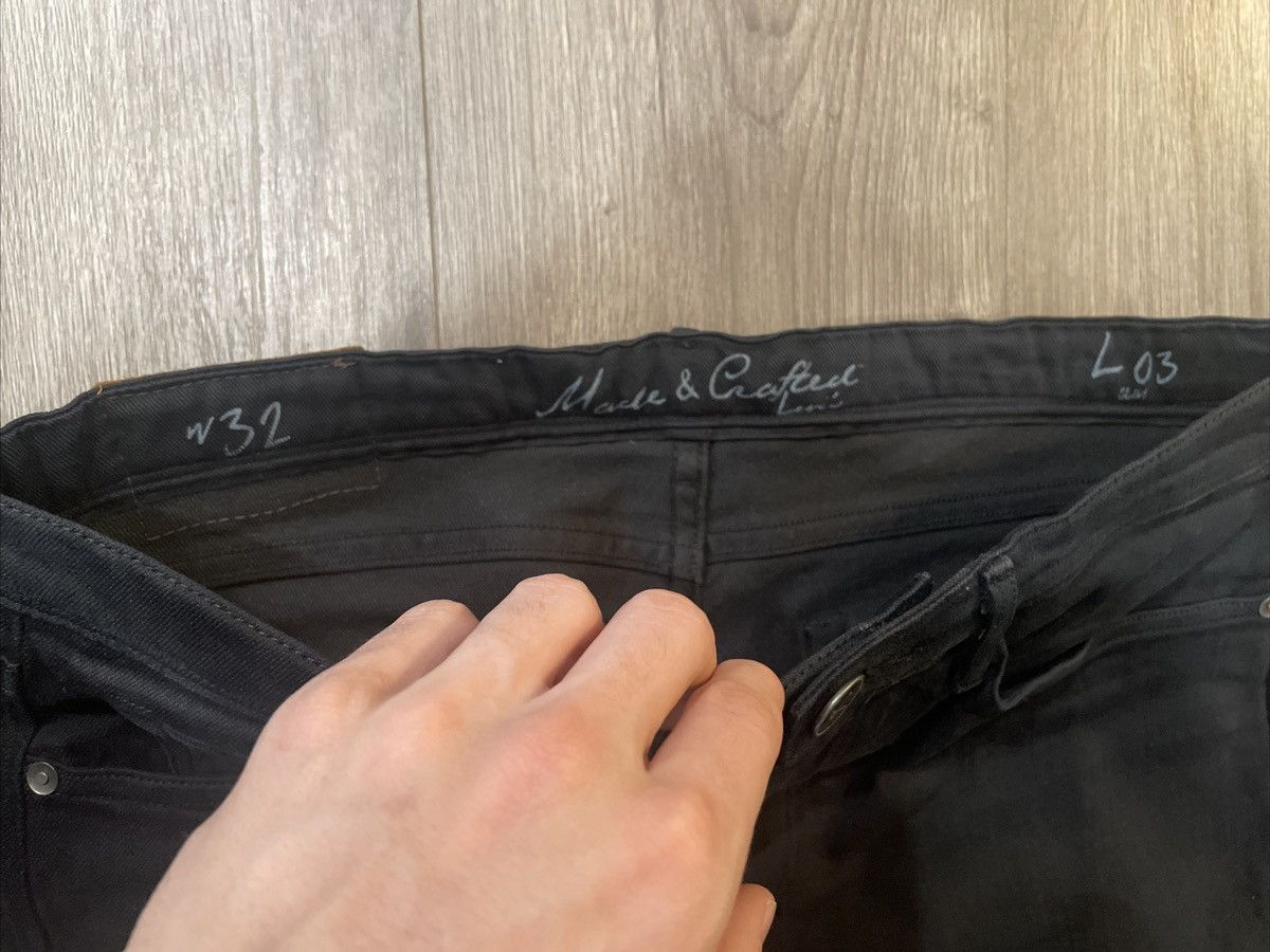 Levi's Made & Crafted Levi’s L03 - Slim Fit Black Denim Jeans Size US 32 / EU 48 - 4 Thumbnail