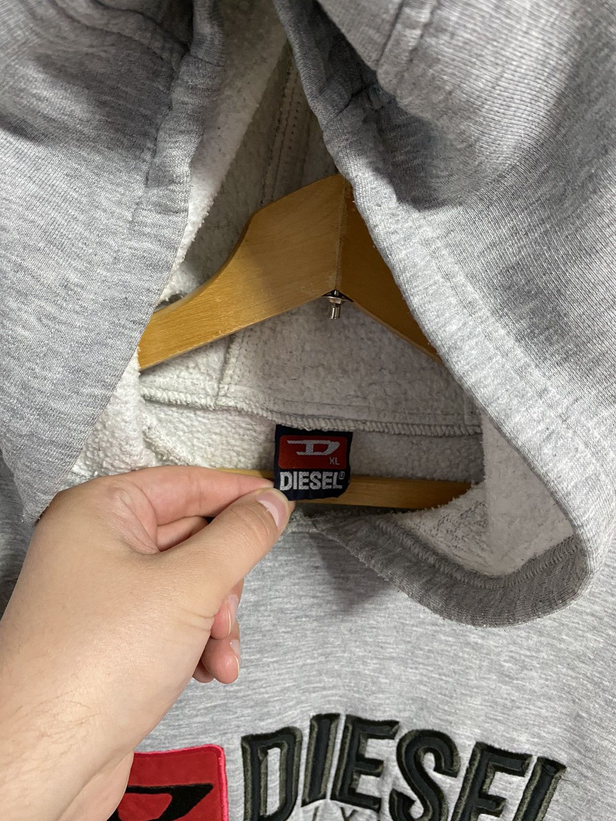 Diesel × Vintage Vintage 00s Hoodie Diesel Denim Devision Oversized Boxy Fit Size US XL / EU 56 / 4 - 6 Thumbnail