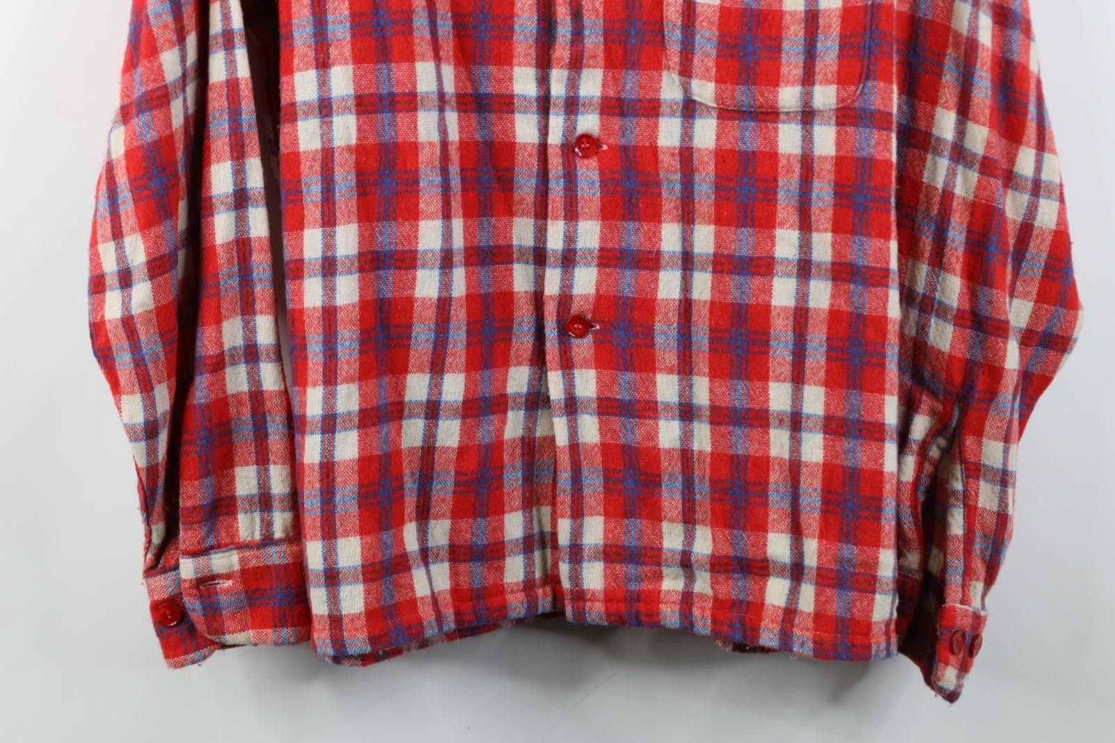 Vintage Vintage 50s Pilgrim Looped Collar Button Shirt Jacket USA Size US L / EU 52-54 / 3 - 3 Thumbnail