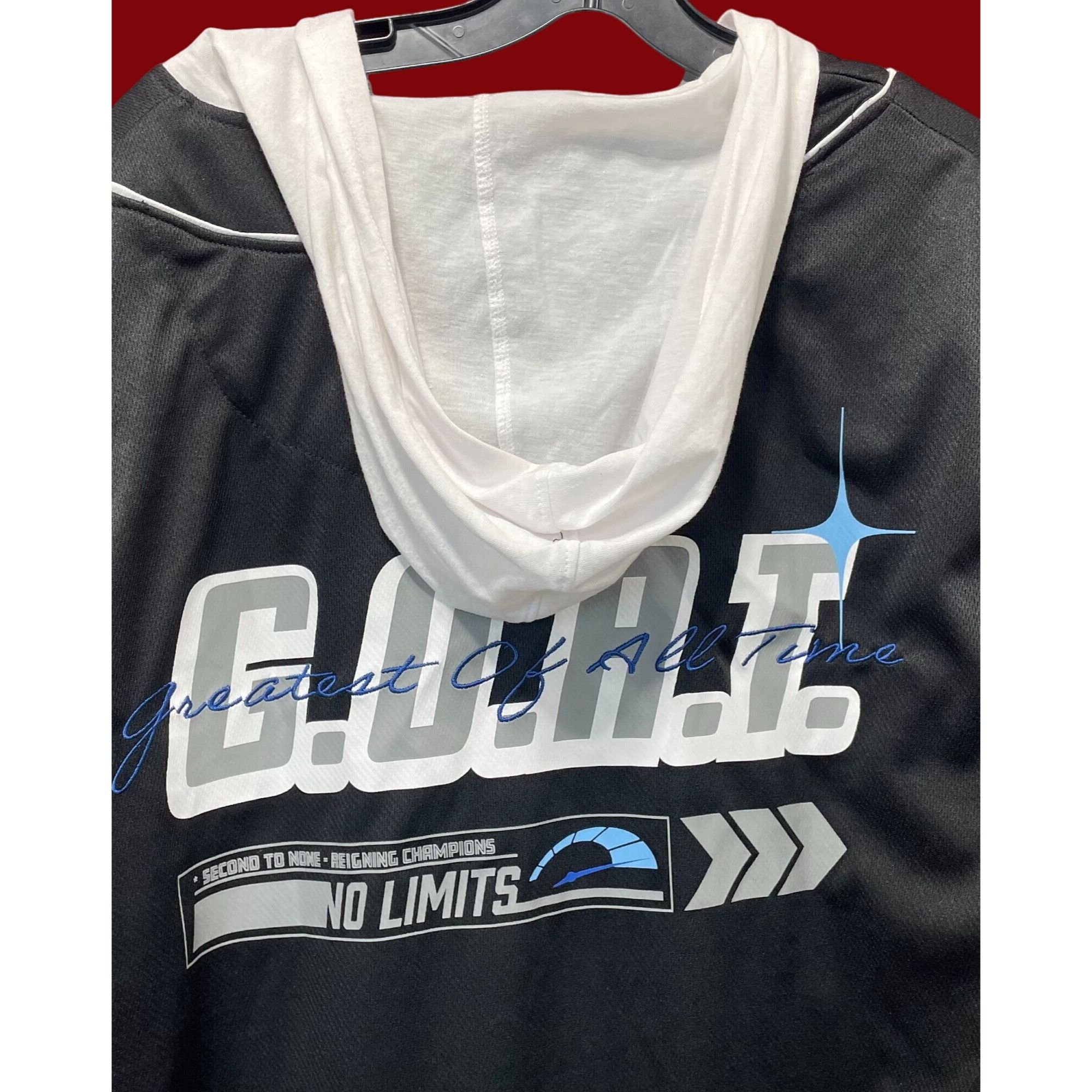 rue21 Rue 21 - Men's Long Sleeve Hoodie - White/Black - Extra Larg Size US XL / EU 56 / 4 - 12 Thumbnail