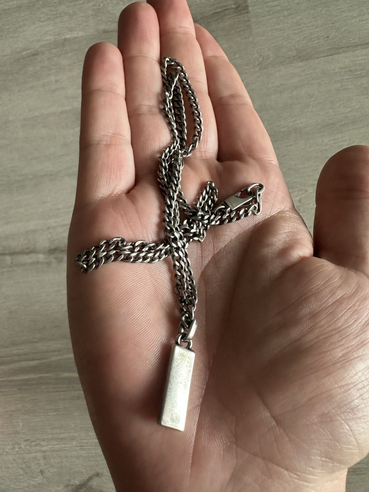 Gucci Gucci Silver Tag Necklace 21.5 in Size ONE SIZE - 5 Thumbnail