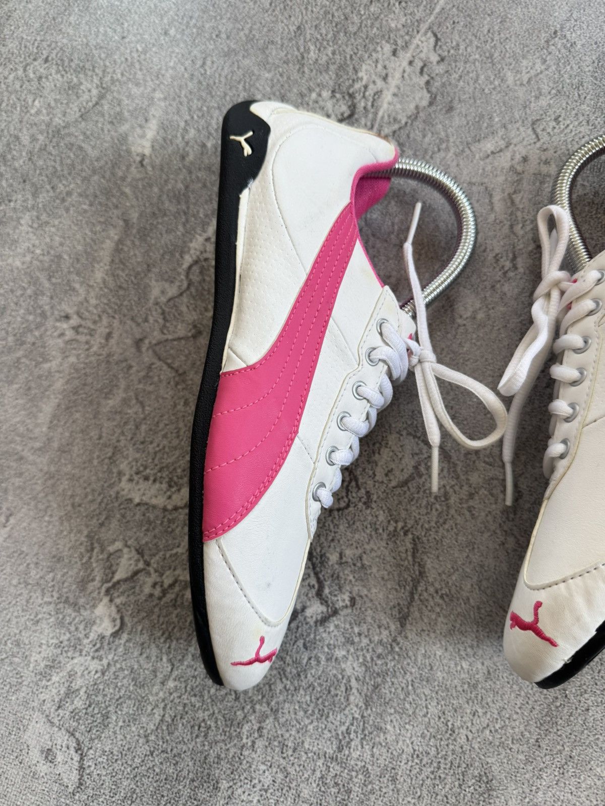 Puma Puma 39/EUR 25cm SpeedCat white & pink sneakers hi top shoes Size US 8.5 / IT 38.5 - 5 Thumbnail