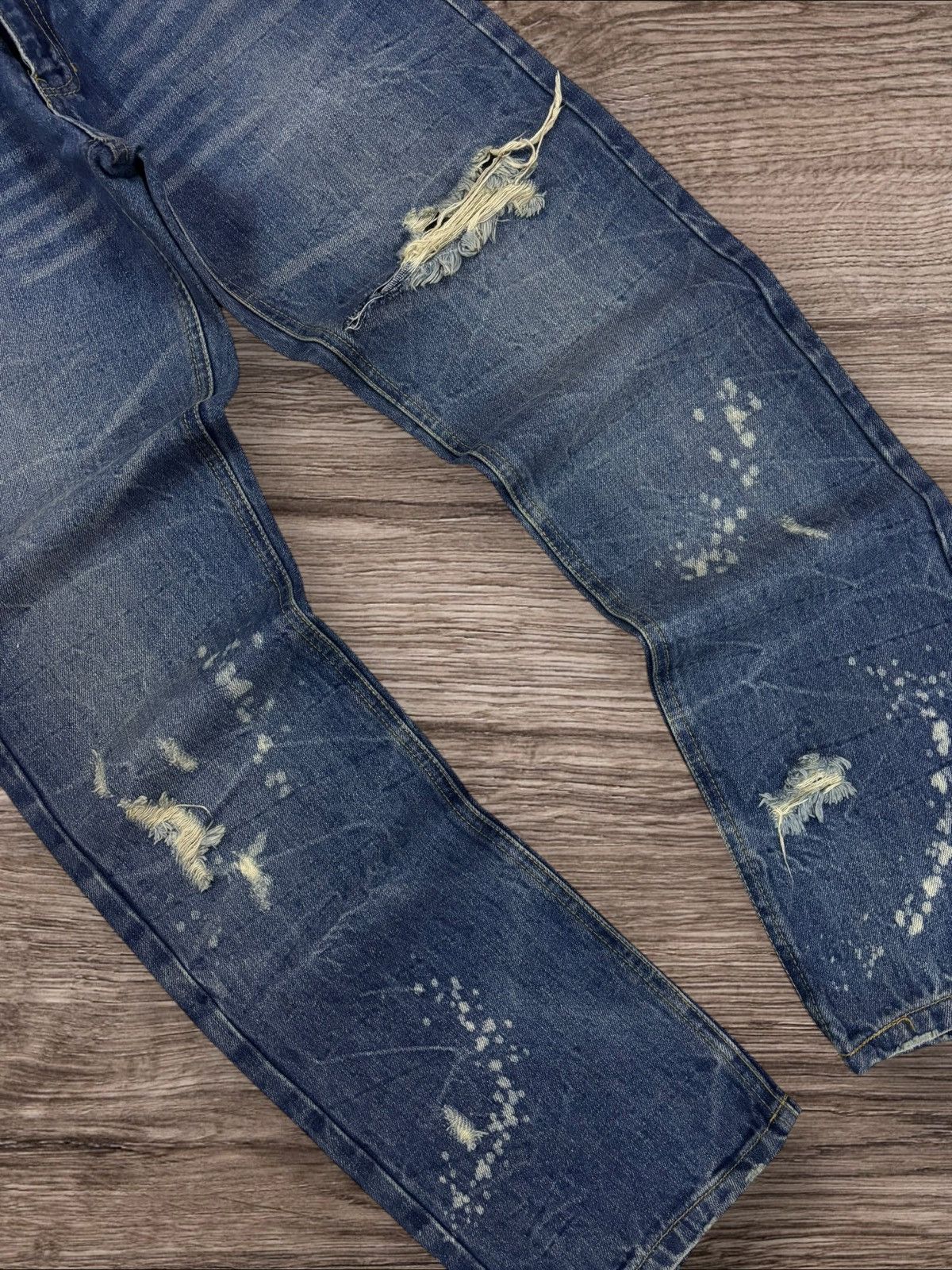 Jun Takahashi Japan Camo Undercover Inspired Grunge Ripped Jeans Size US 30 / EU 46 - 3 Thumbnail