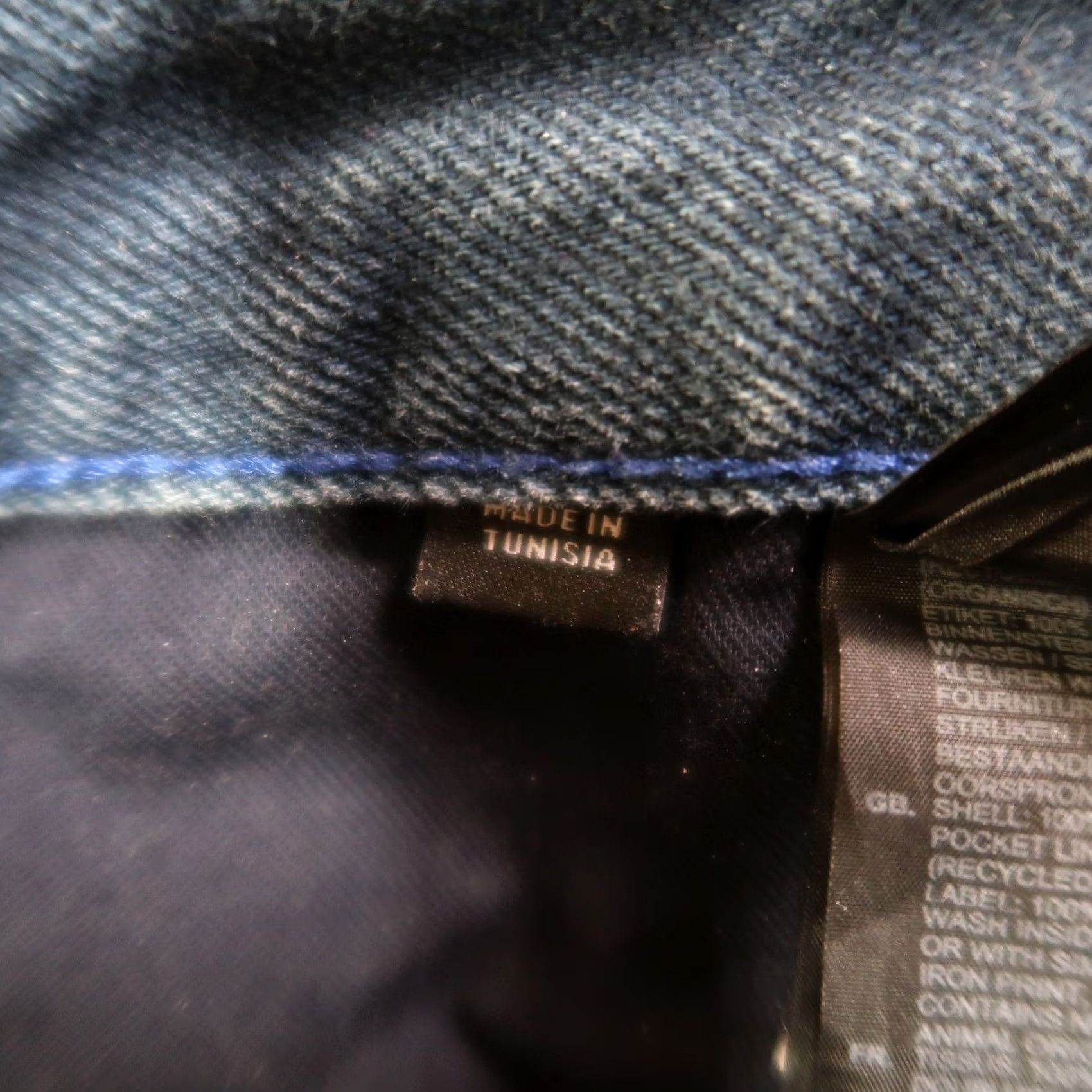 G-Star VINTAGE? No. G-Star RAW 3301 Jeans Men 38x36 Blue 3301 Slim Straight Stretch Whiskered Denim Button fly Size US 38 / EU 54 - 7 Thumbnail