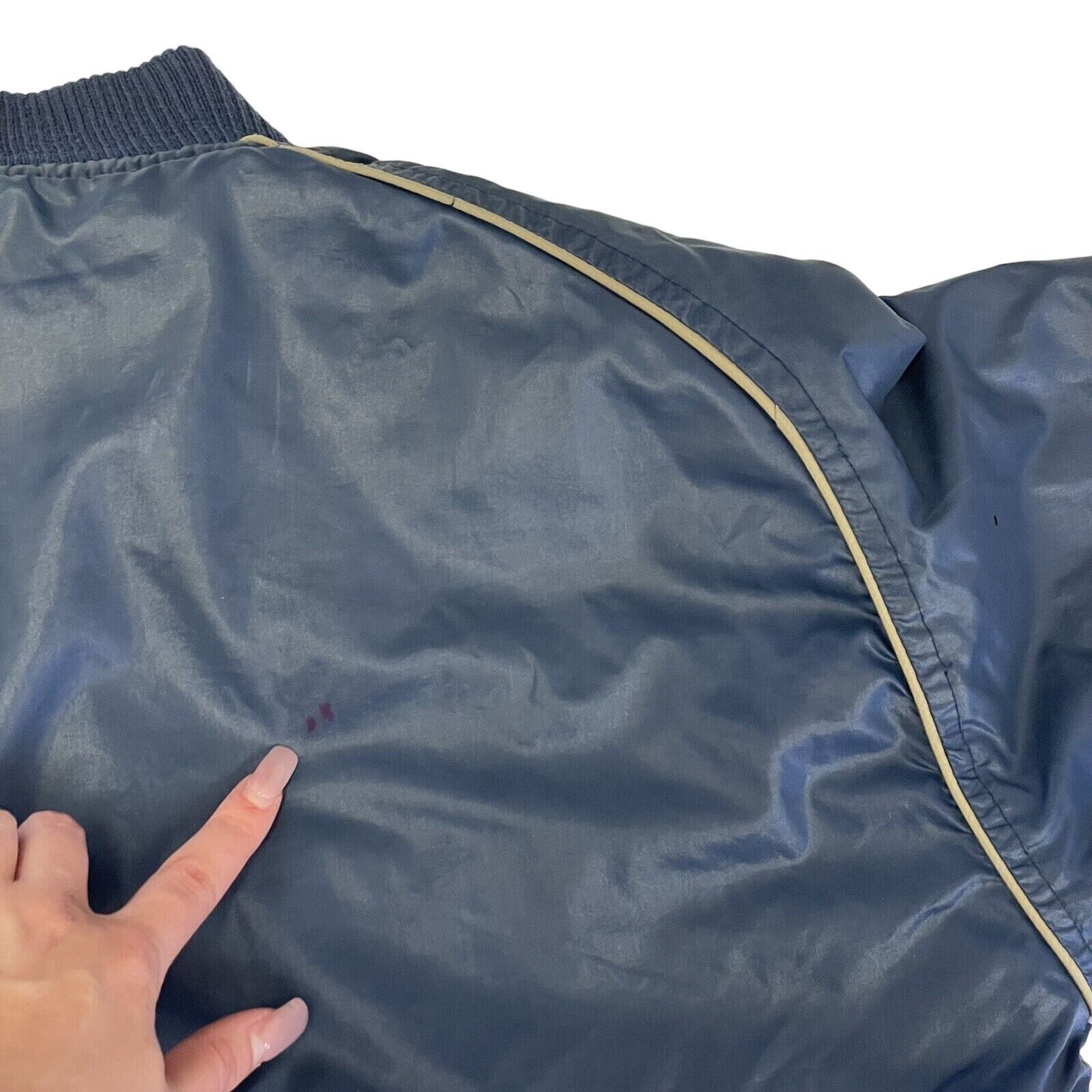 Savile Row Vtg Savile Row Blue Tan Reversible Golf Windbreaker Bomber Size US S / EU 44-46 / 1 - 3 Thumbnail