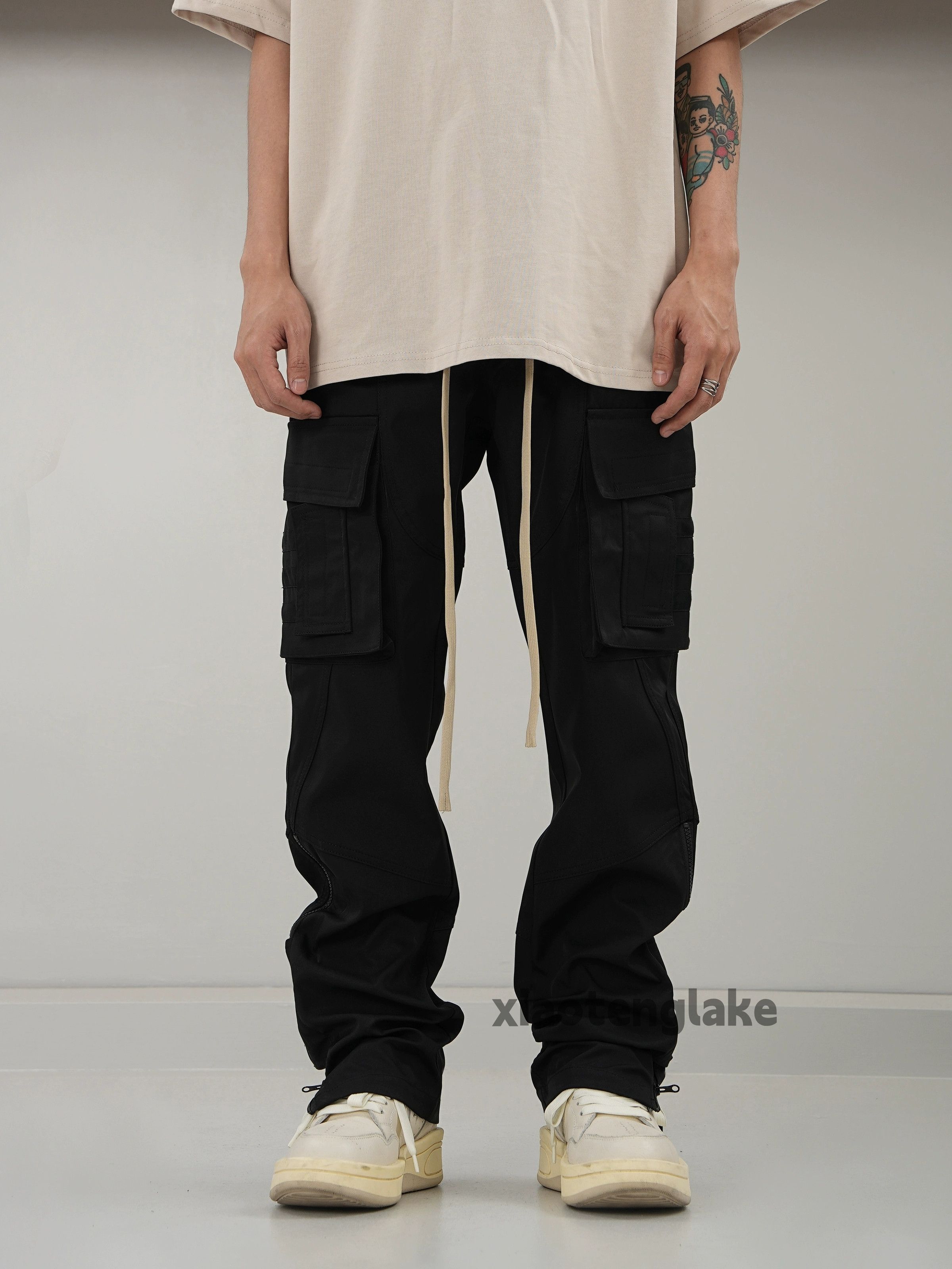 Designer × Japanese Brand × Vintage utility military tactical punk zipper flared cargo pants Size US 34 / EU 50 - 4 Thumbnail
