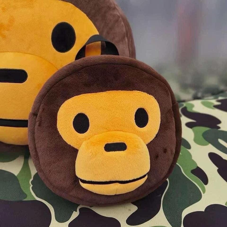 image of Bape Baby Milo Backpack in Brown, Men's