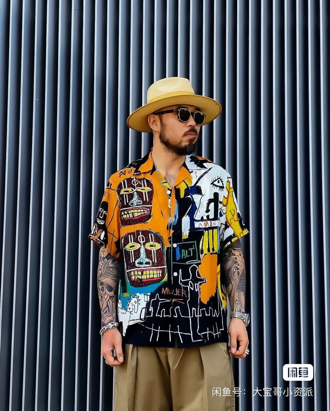 Wacko Maria WACKO MARIA x JEAN-MICHEL BASQUIAT Hawaiian Shirt New M Size US M / EU 48-50 / 2 - 7 Thumbnail