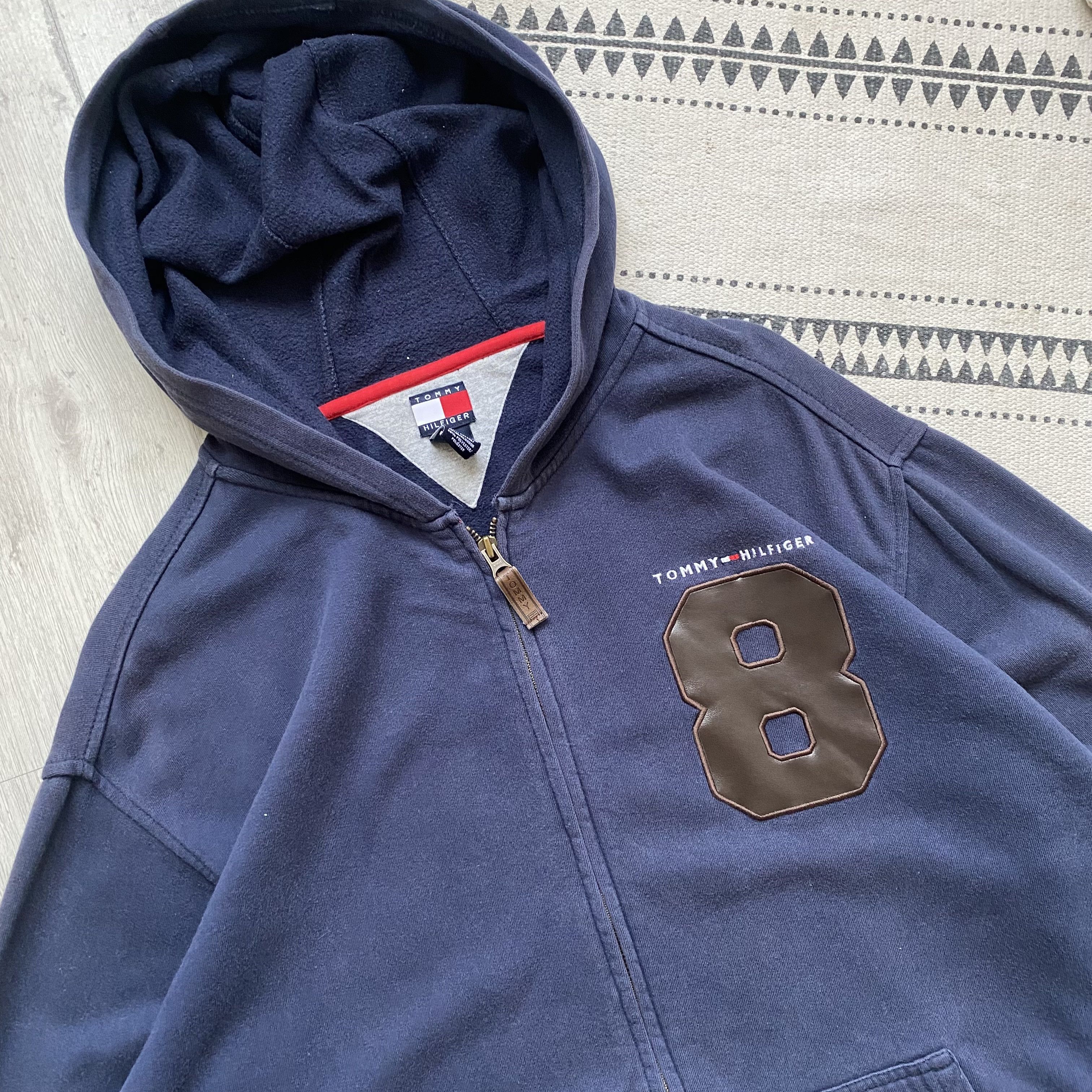 Tommy Hilfiger Vintage Faded Tommy Hilfiger zip hoodie Size US XL / EU 56 / 4 - 2 Thumbnail