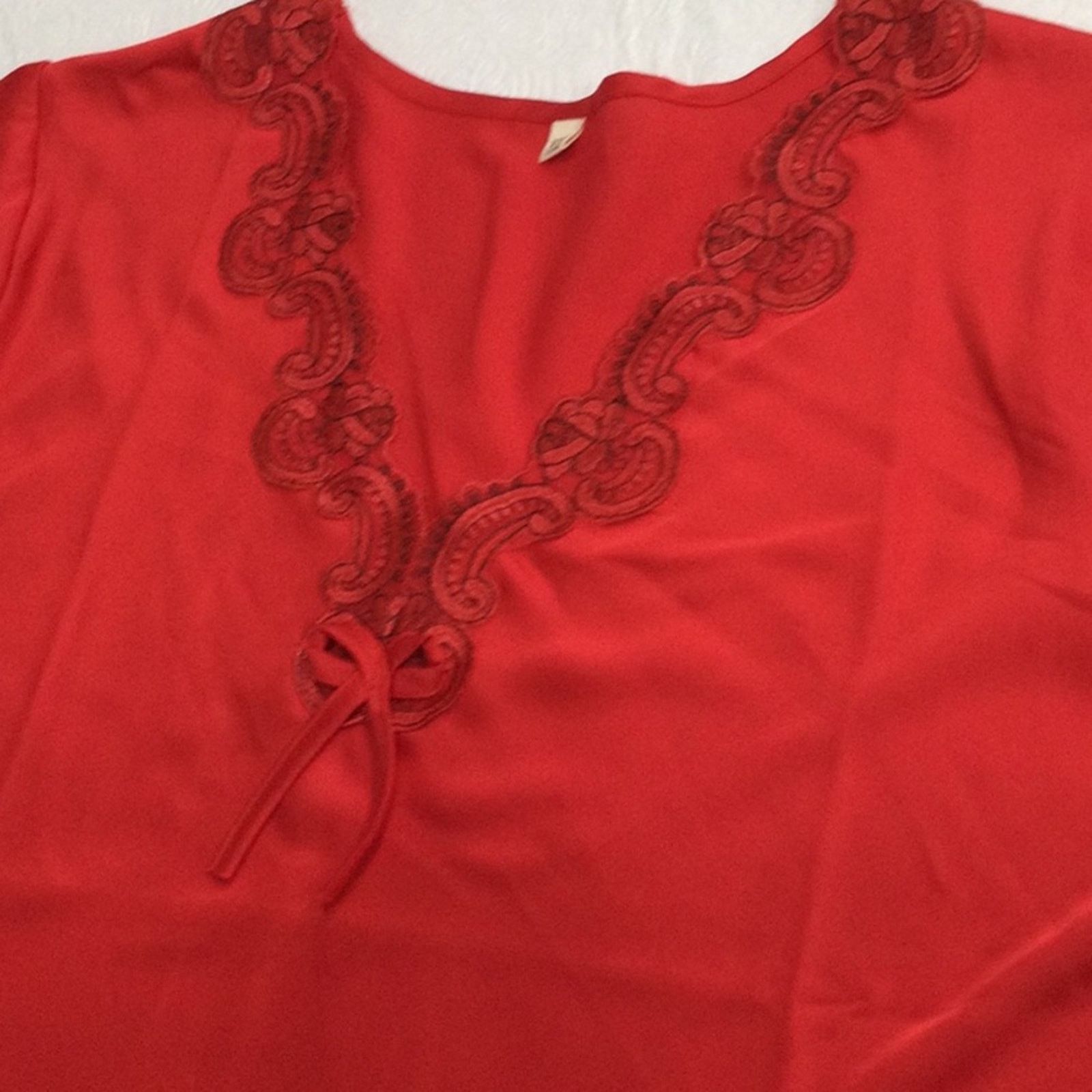 Other Red Lace Nightgown XXL (See description for measurements) Size M / US 6-8 / IT 42-44 - 16 Thumbnail