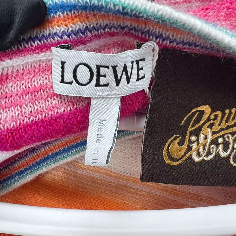 Loewe Loewe Sweater with rainbow color blocks Size L / US 10 / IT 46 - 3 Thumbnail