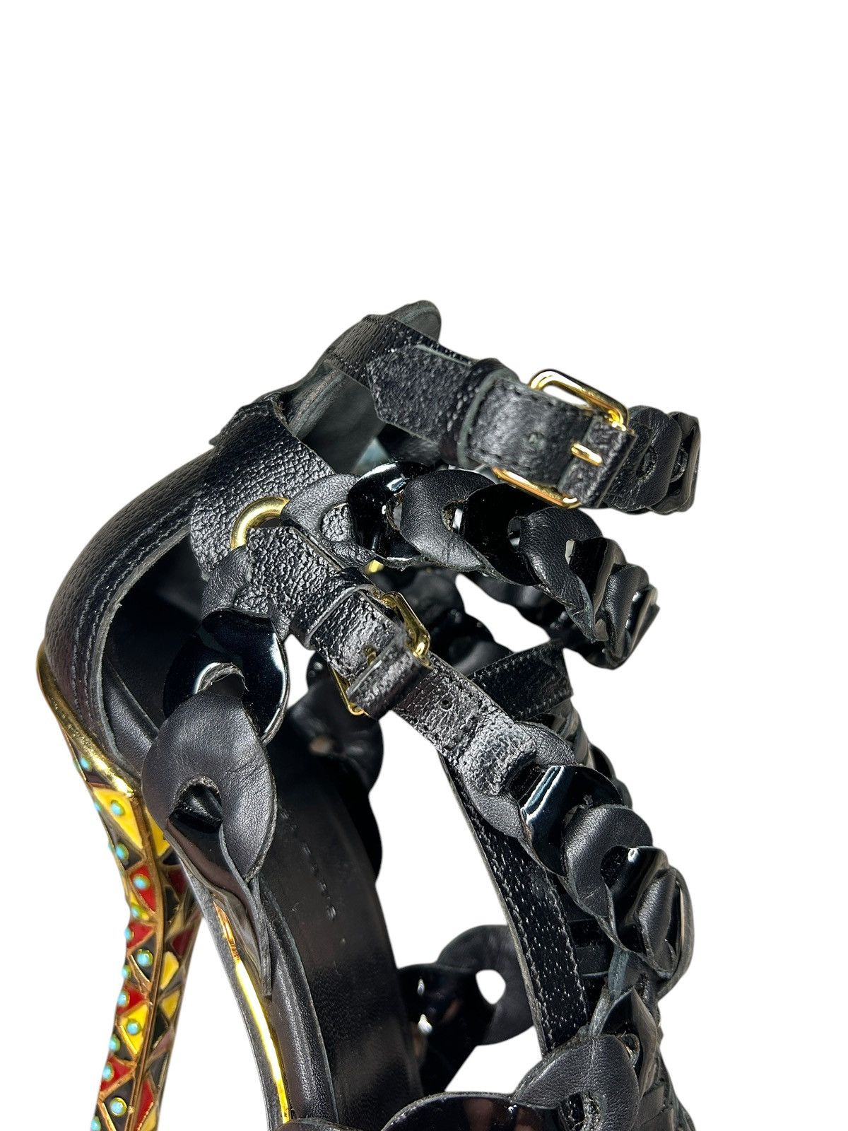 Balenciaga S/S 08 Nicolas Ghesquière Gladiator Heels Size US 8 / IT 38 - 11 Thumbnail