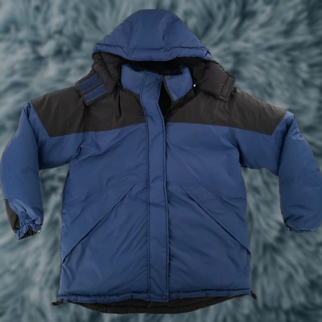 Vintage Cabela's Jacket Womens Large Blue Reversible Hooded Puffer Down Coat Size L / US 10 / IT 46 - 1 Thumbnail