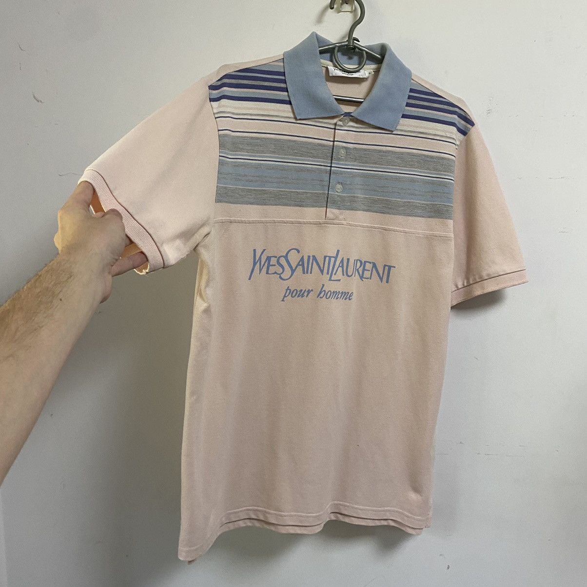 Yves Saint Laurent Vintage Yves Saint Laurent Polo shirt Big Logo Y2k Size US S / EU 44-46 / 1 - 3 Thumbnail