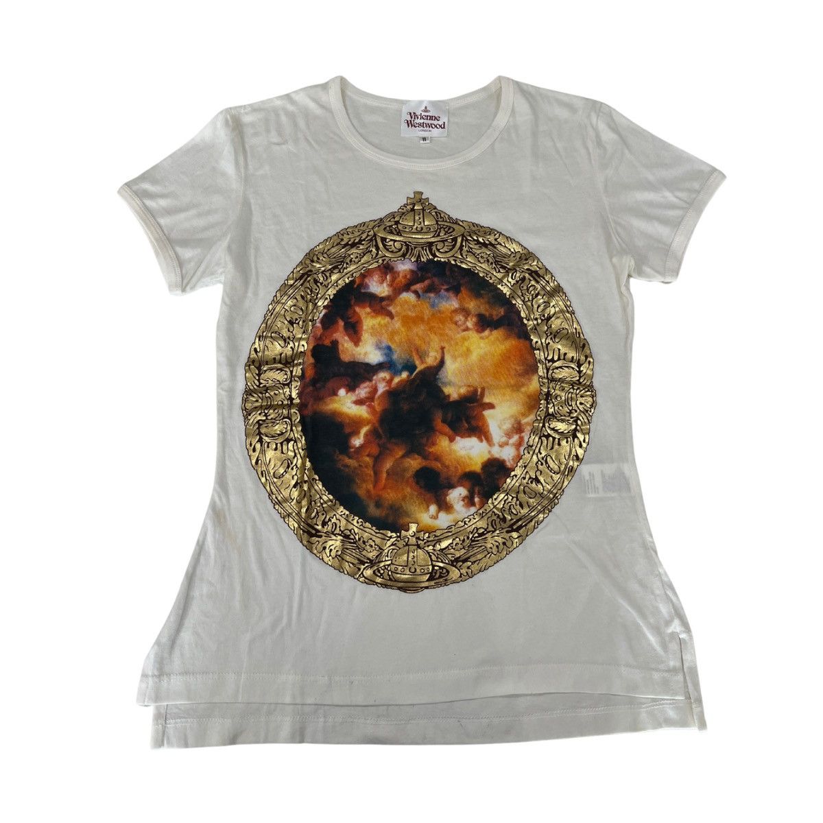 Image of Vivienne Westwood Fragonard Cherub Shirt in White, Women's (Size Small)